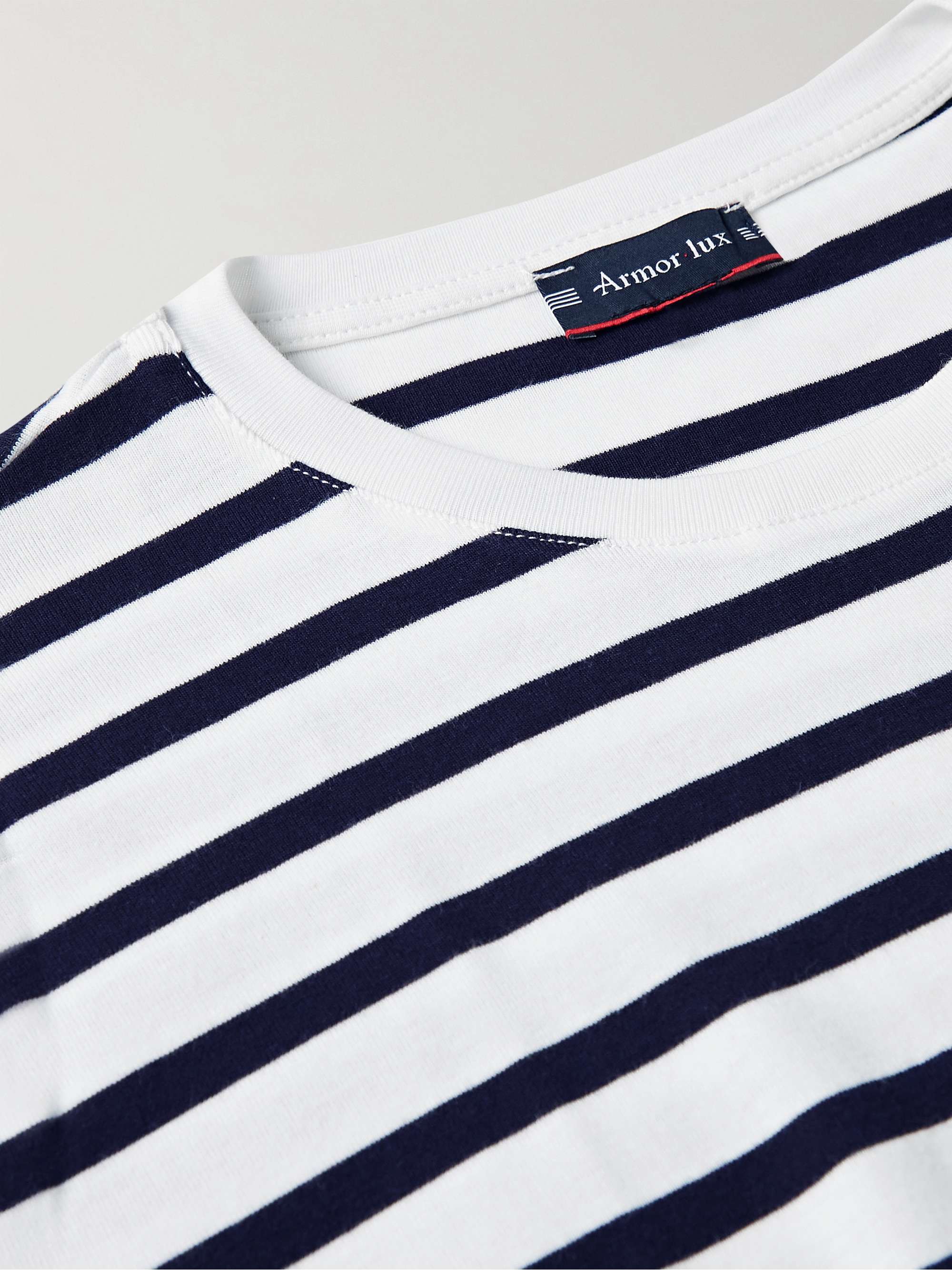 ARMOR-LUX Slim-Fit Striped Cotton-Jersey T-Shirt