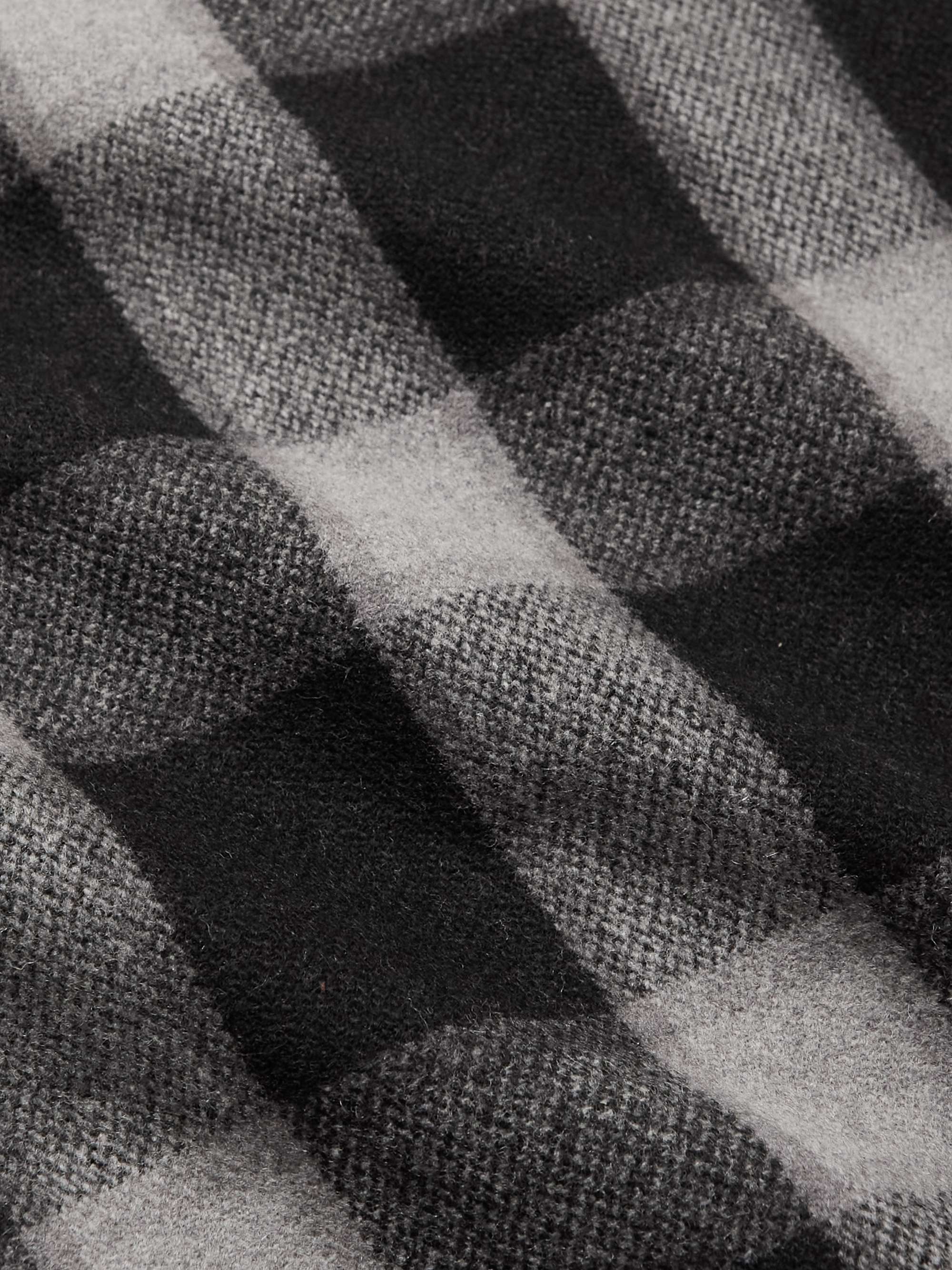 NEIGHBORHOOD Checked Padded Wool-Blend Shirt
