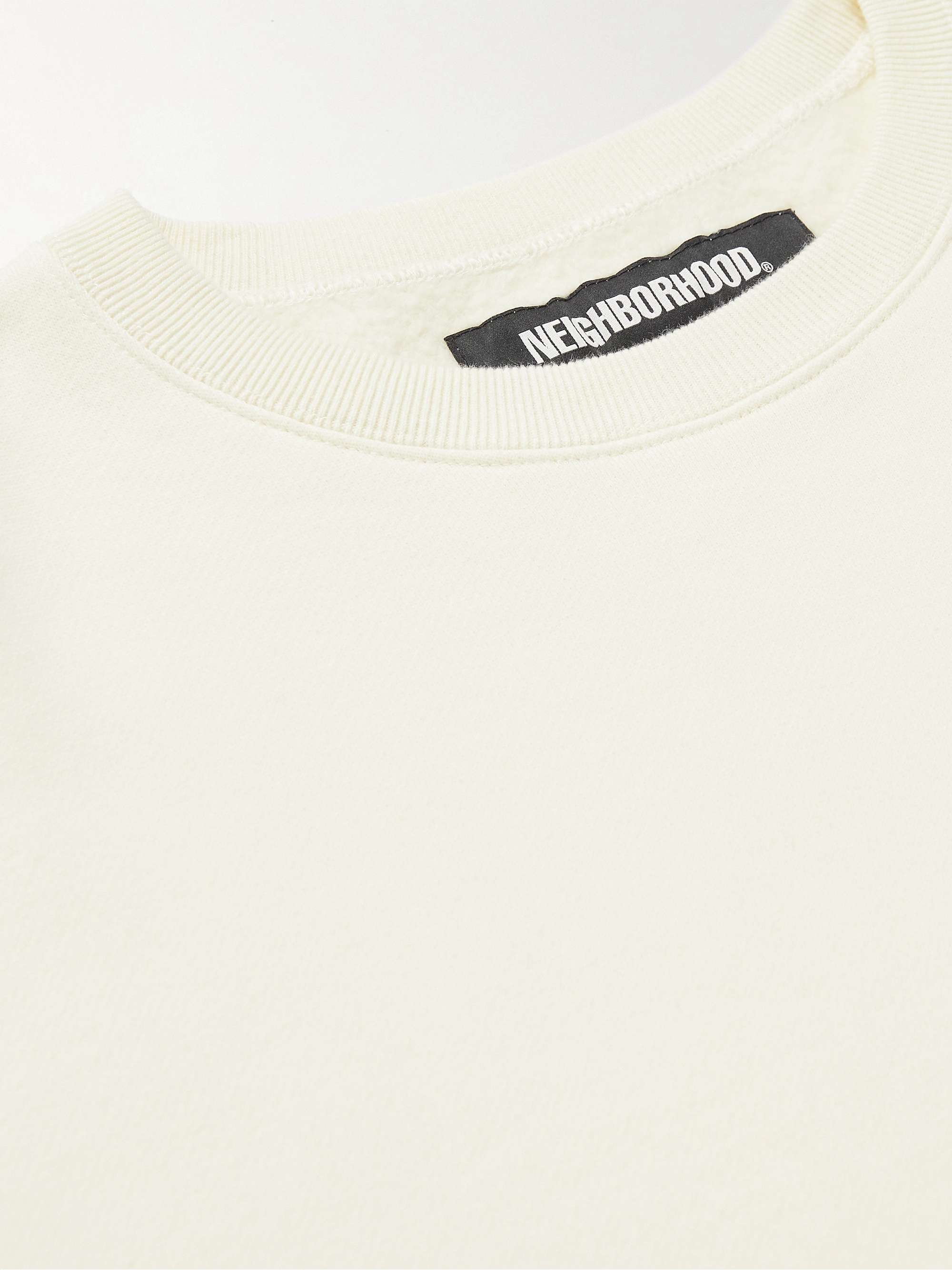 NEIGHBORHOOD Logo-Print Cotton-Jersey Sweatshirt