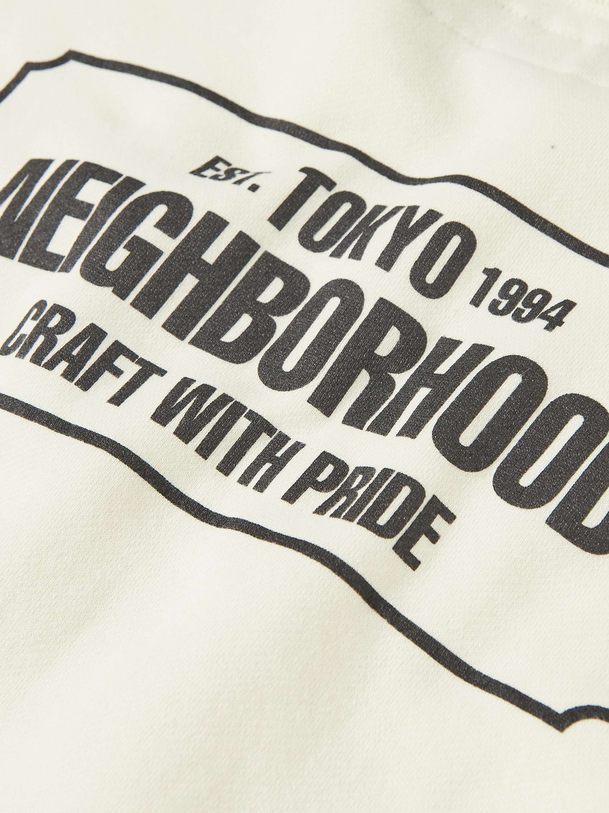 NEIGHBORHOOD Logo-Print Cotton-Jersey Sweatshirt