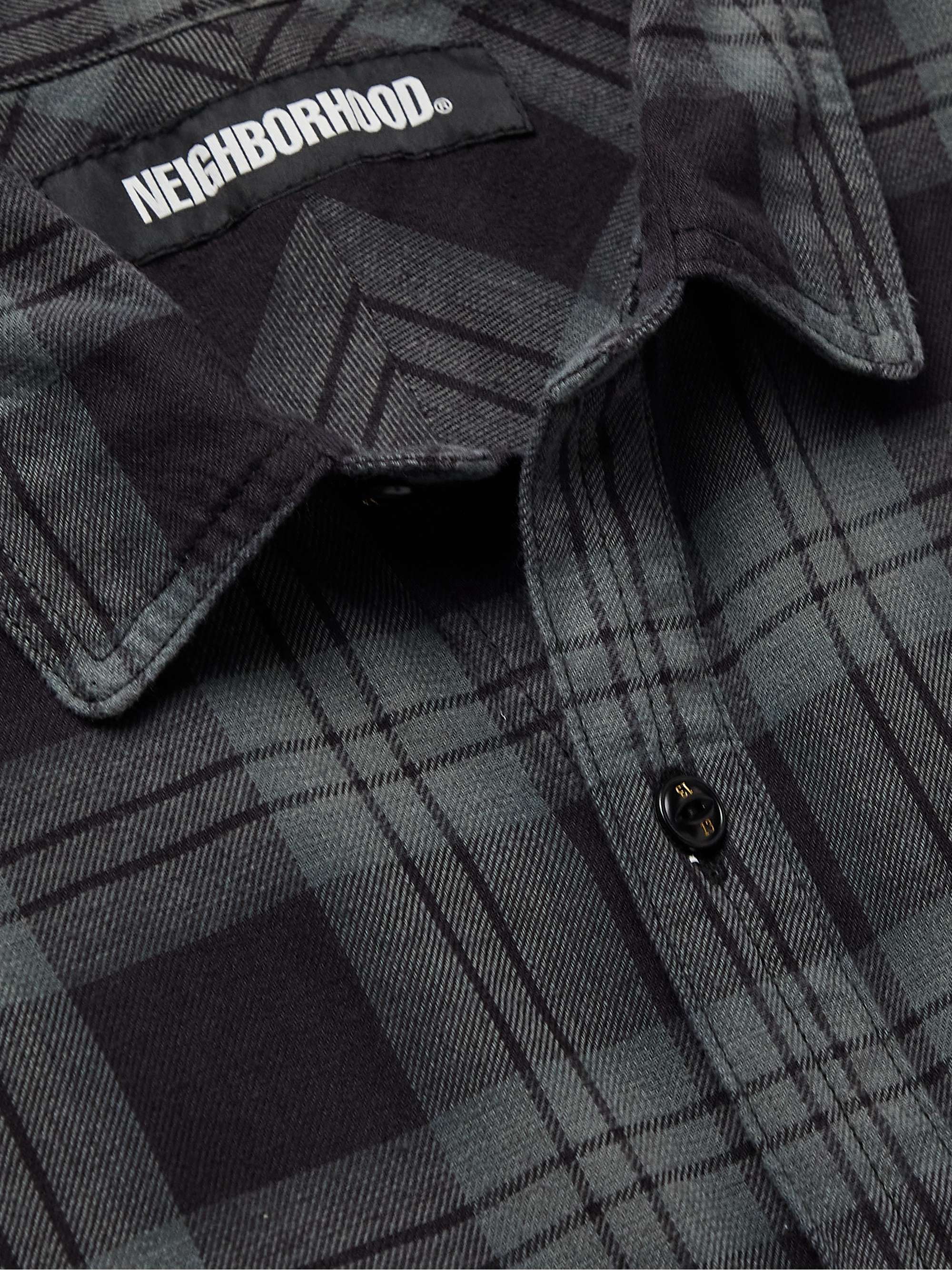 NEIGHBORHOOD Nel Checked Cotton-Flannel Shirt