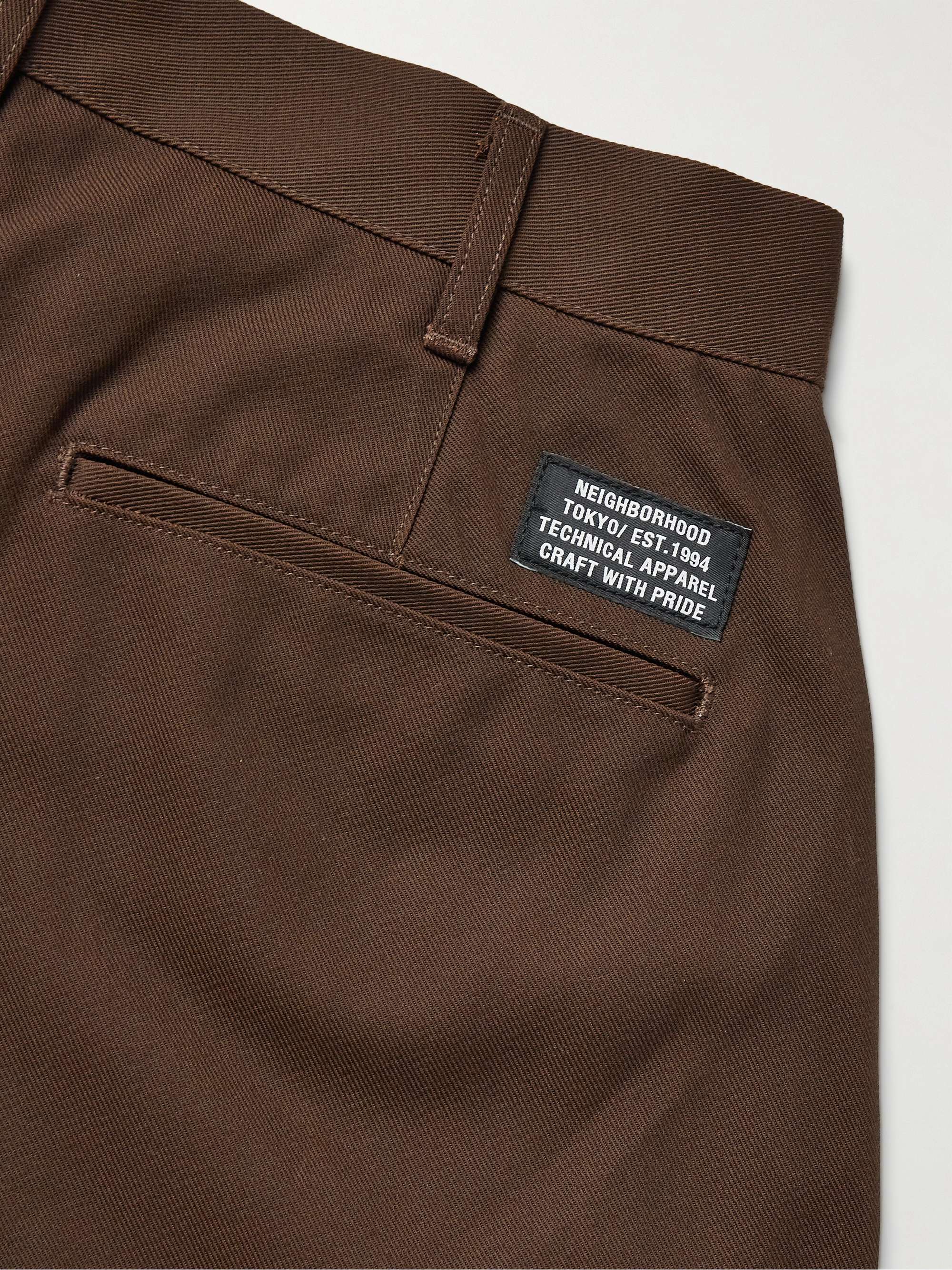 NEIGHBORHOOD Wide-Leg Cropped Drill Trousers
