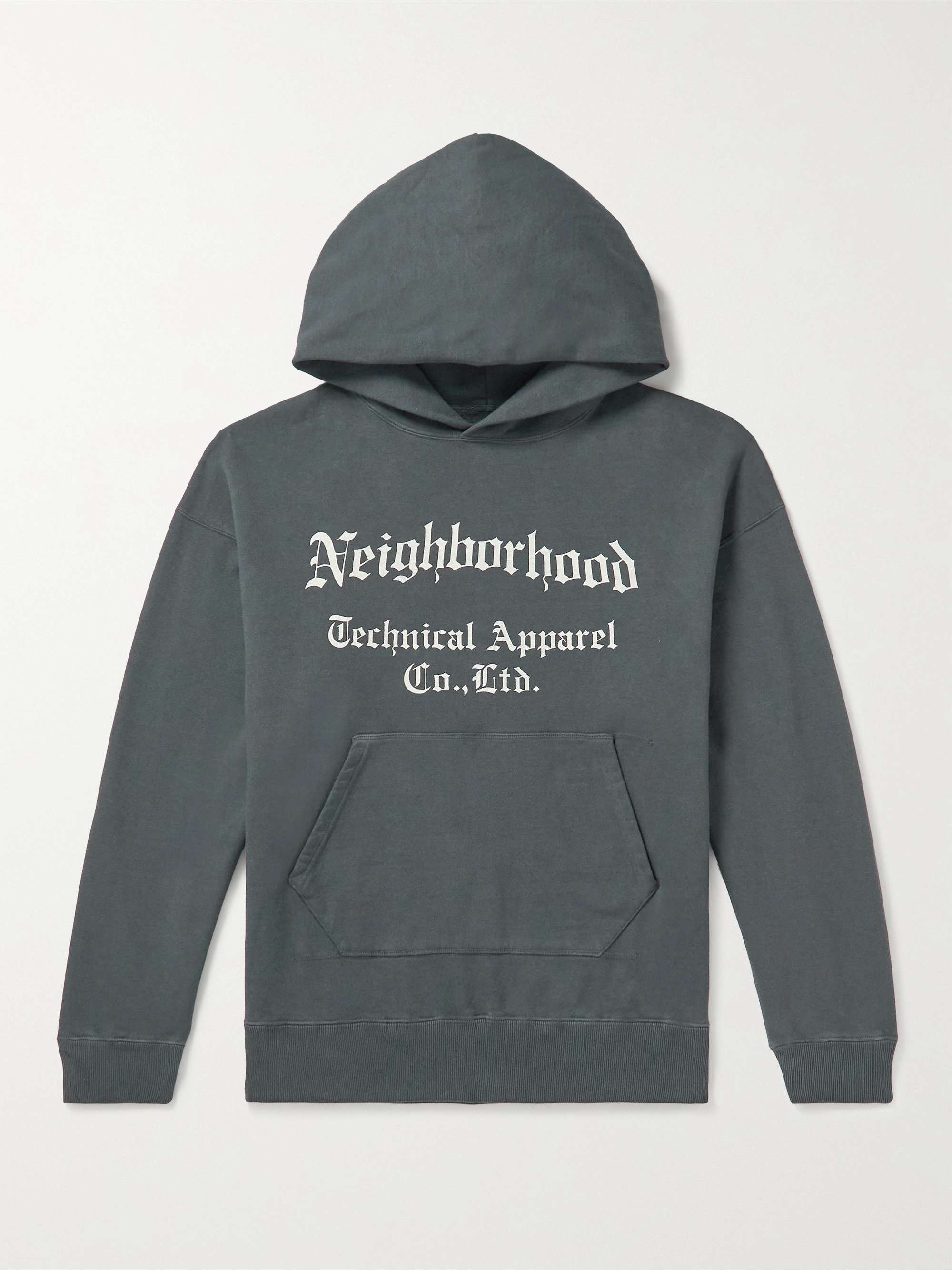 NEIGHBORHOOD Printed Loopback Cotton-Jersey Hoodie