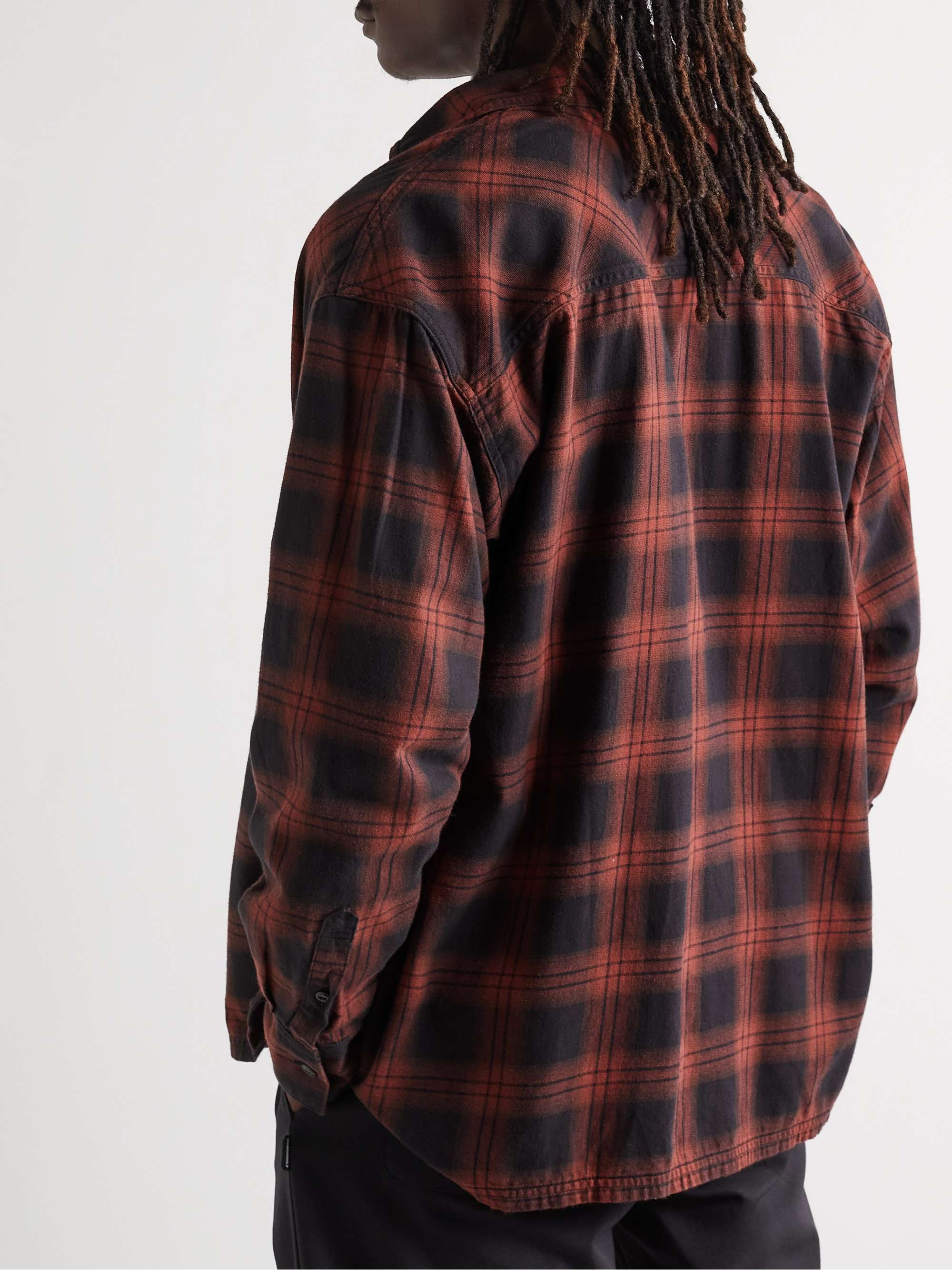 NEIGHBORHOOD Nel Checked Cotton-Flannel Shirt