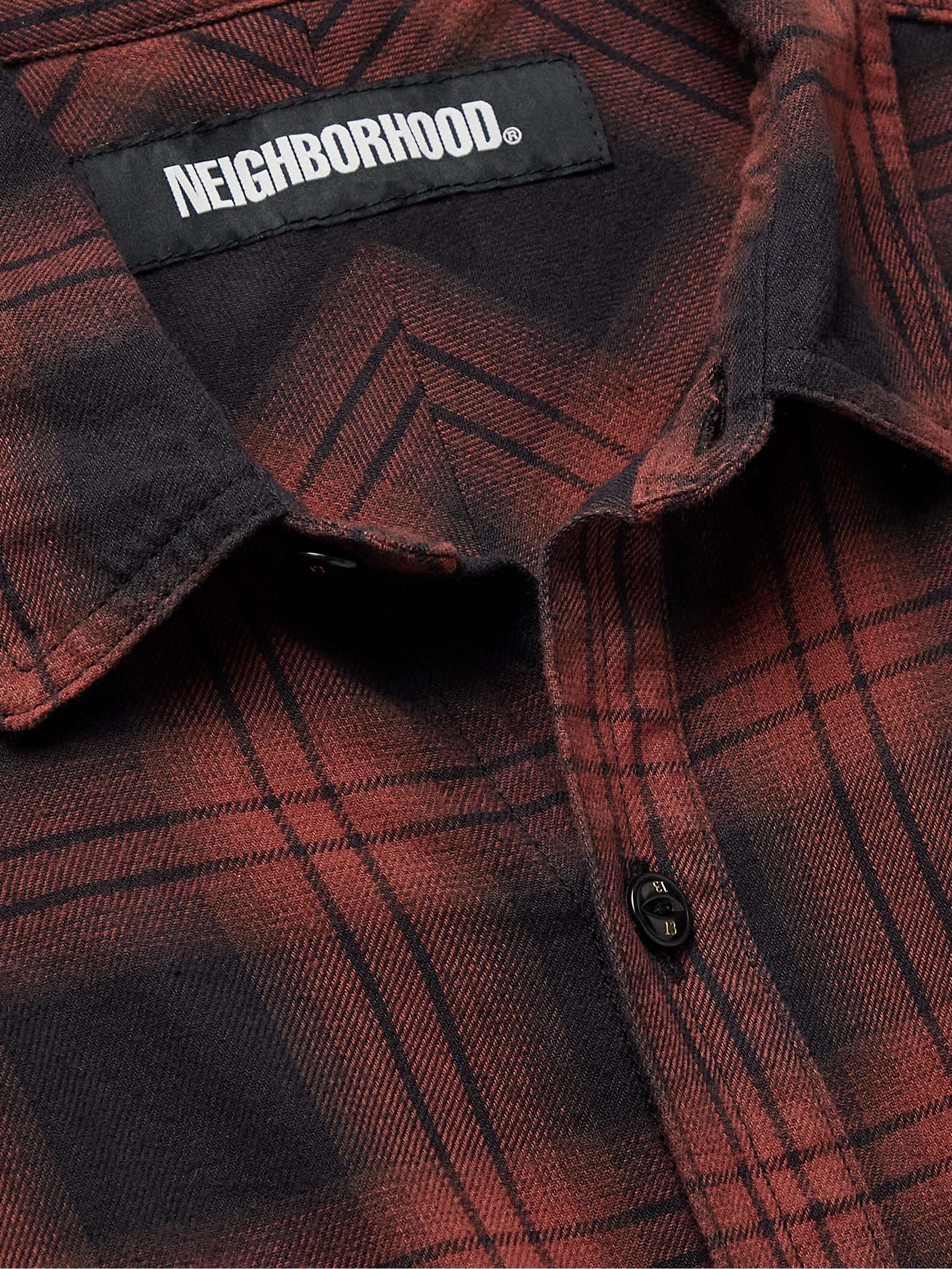 NEIGHBORHOOD Nel Checked Cotton-Flannel Shirt