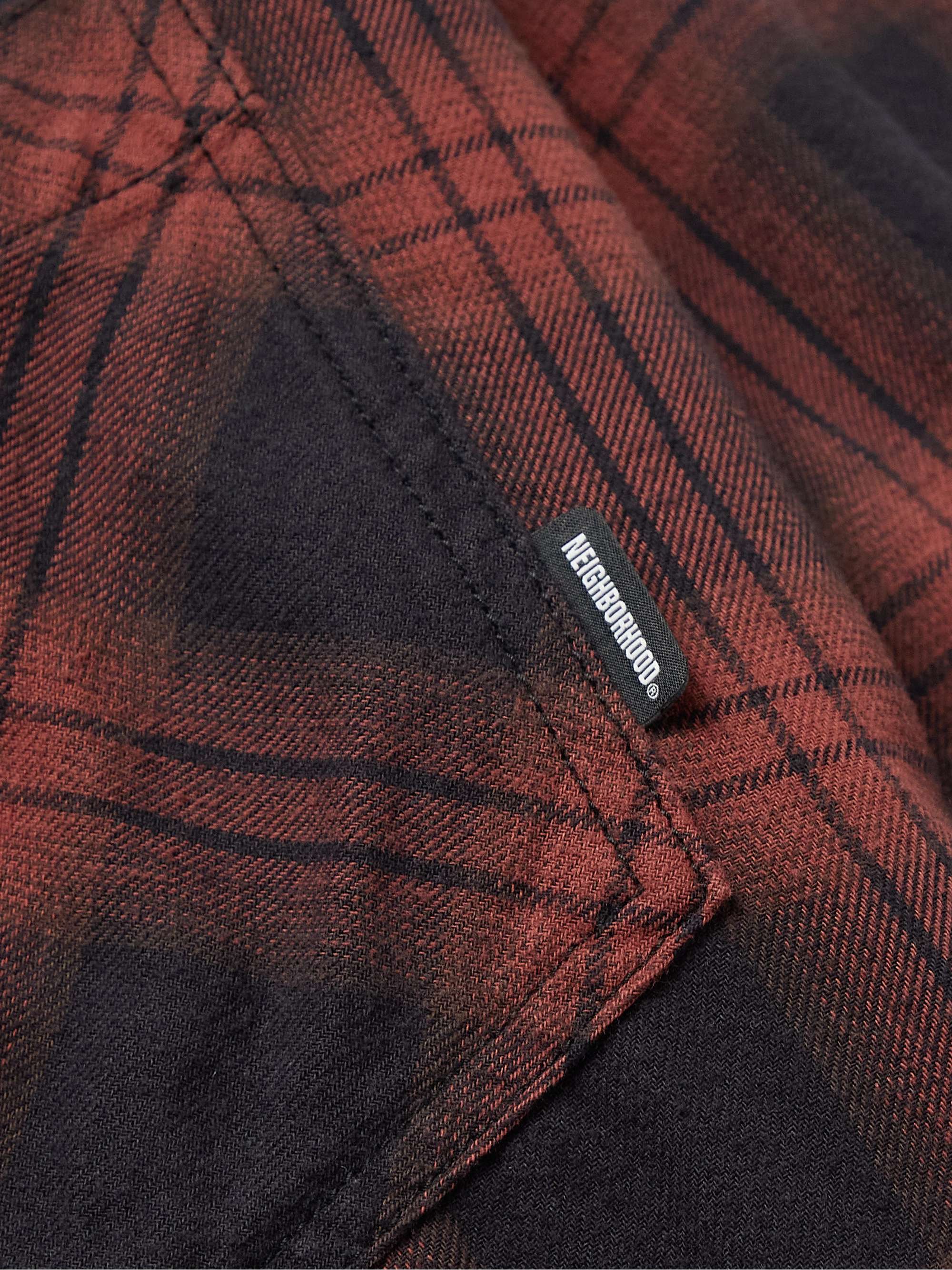 NEIGHBORHOOD Nel Checked Cotton-Flannel Shirt