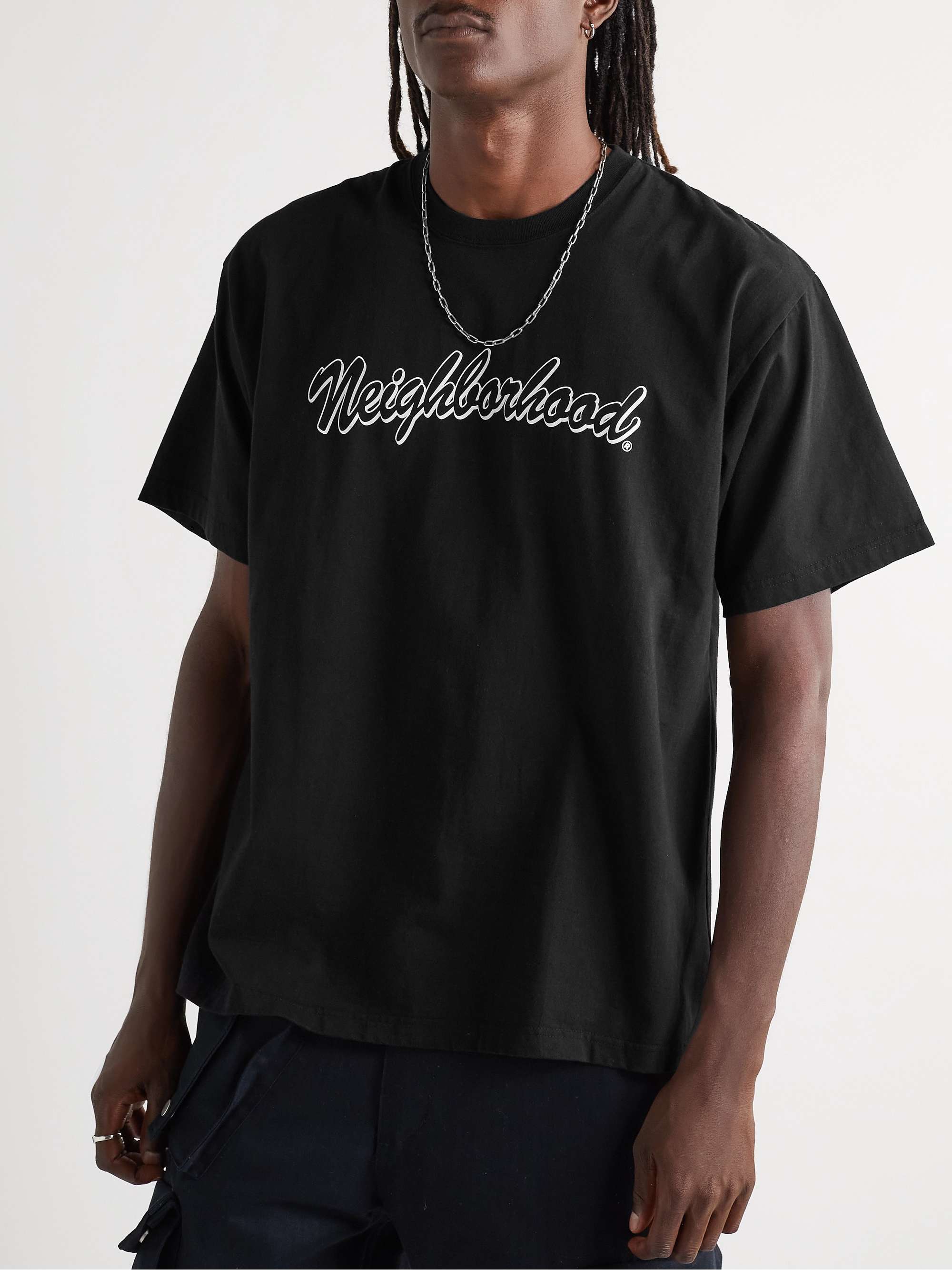 NEIGHBORHOOD Logo-Print Cotton-Jersey T-Shirt