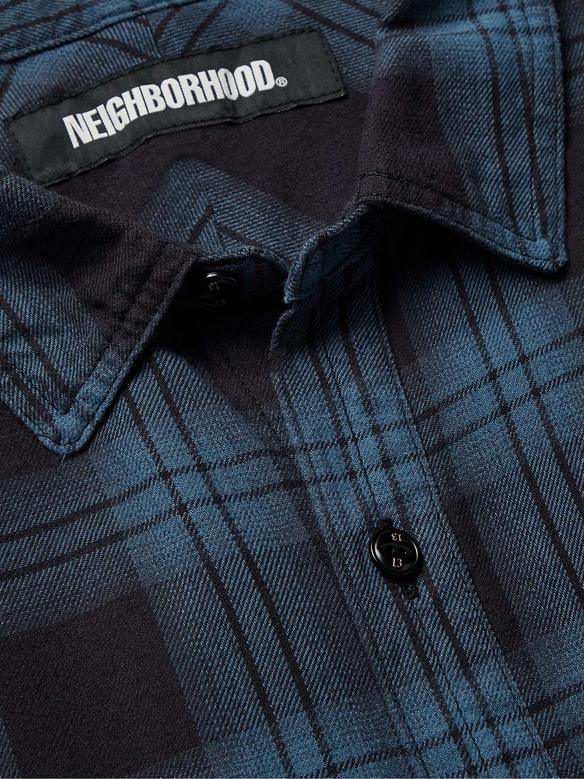 NEIGHBORHOOD Nel Checked Cotton-Flannel Shirt