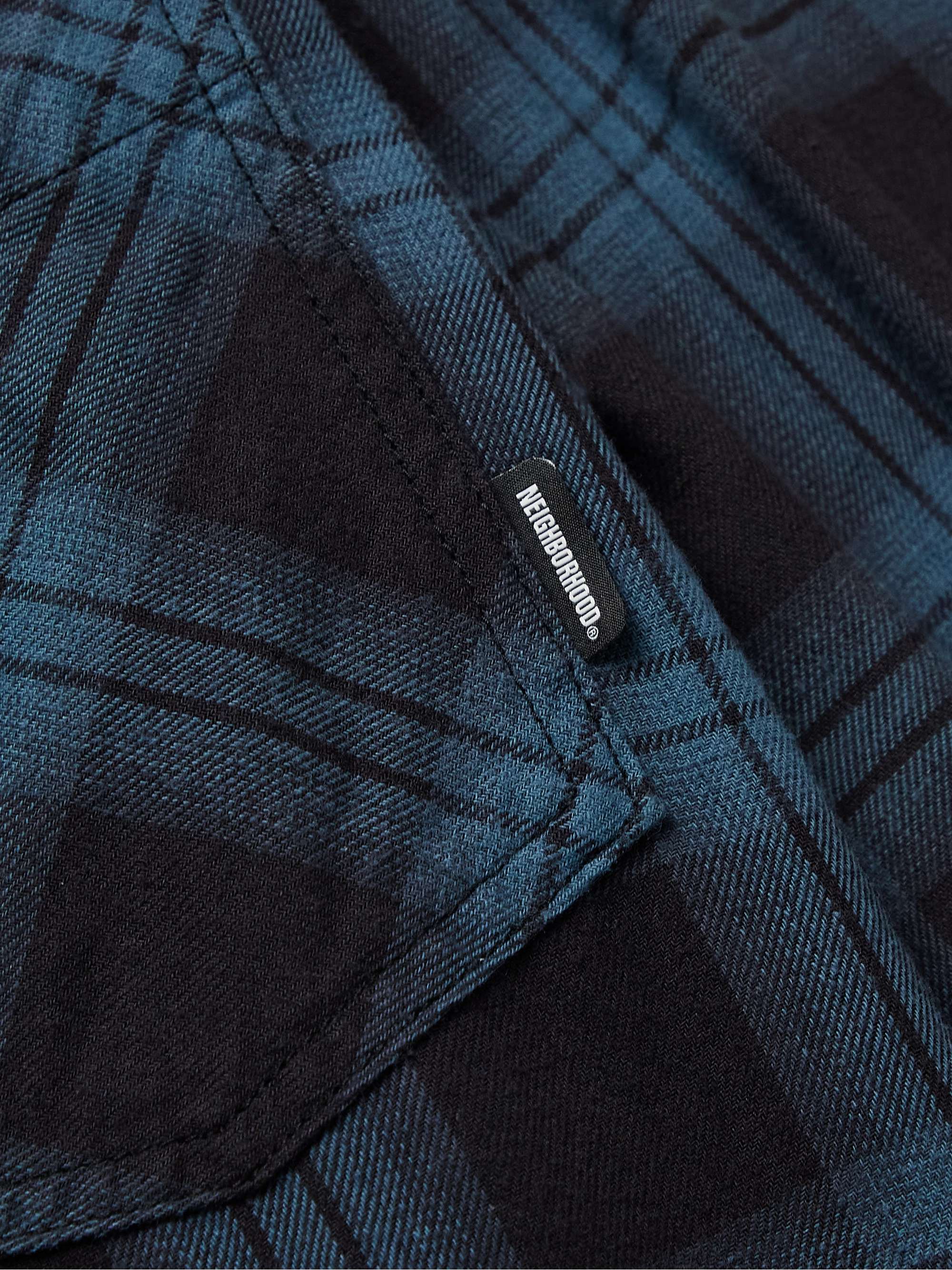 NEIGHBORHOOD Nel Checked Cotton-Flannel Shirt