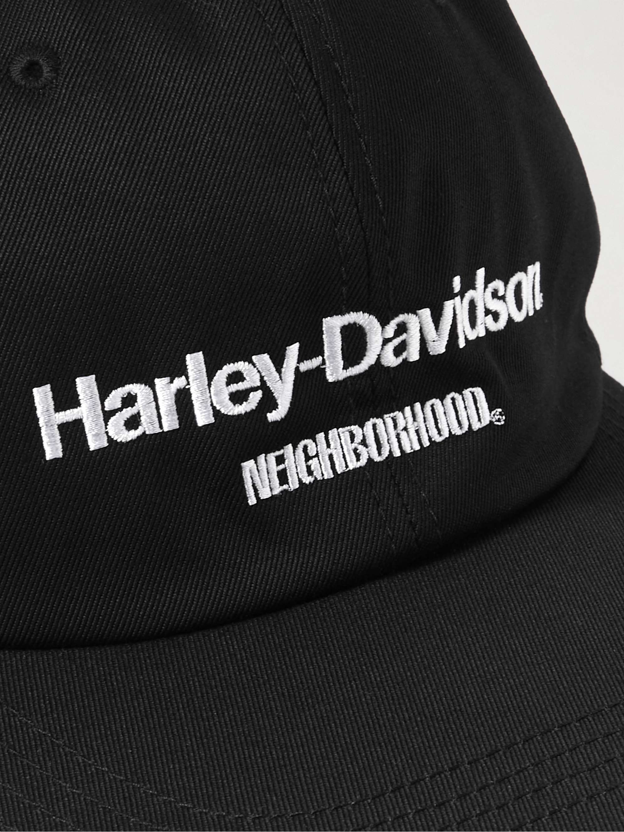 NEIGHBORHOOD + Harley-Davidson Logo-Embroidered Cotton-Canvas Baseball Cap