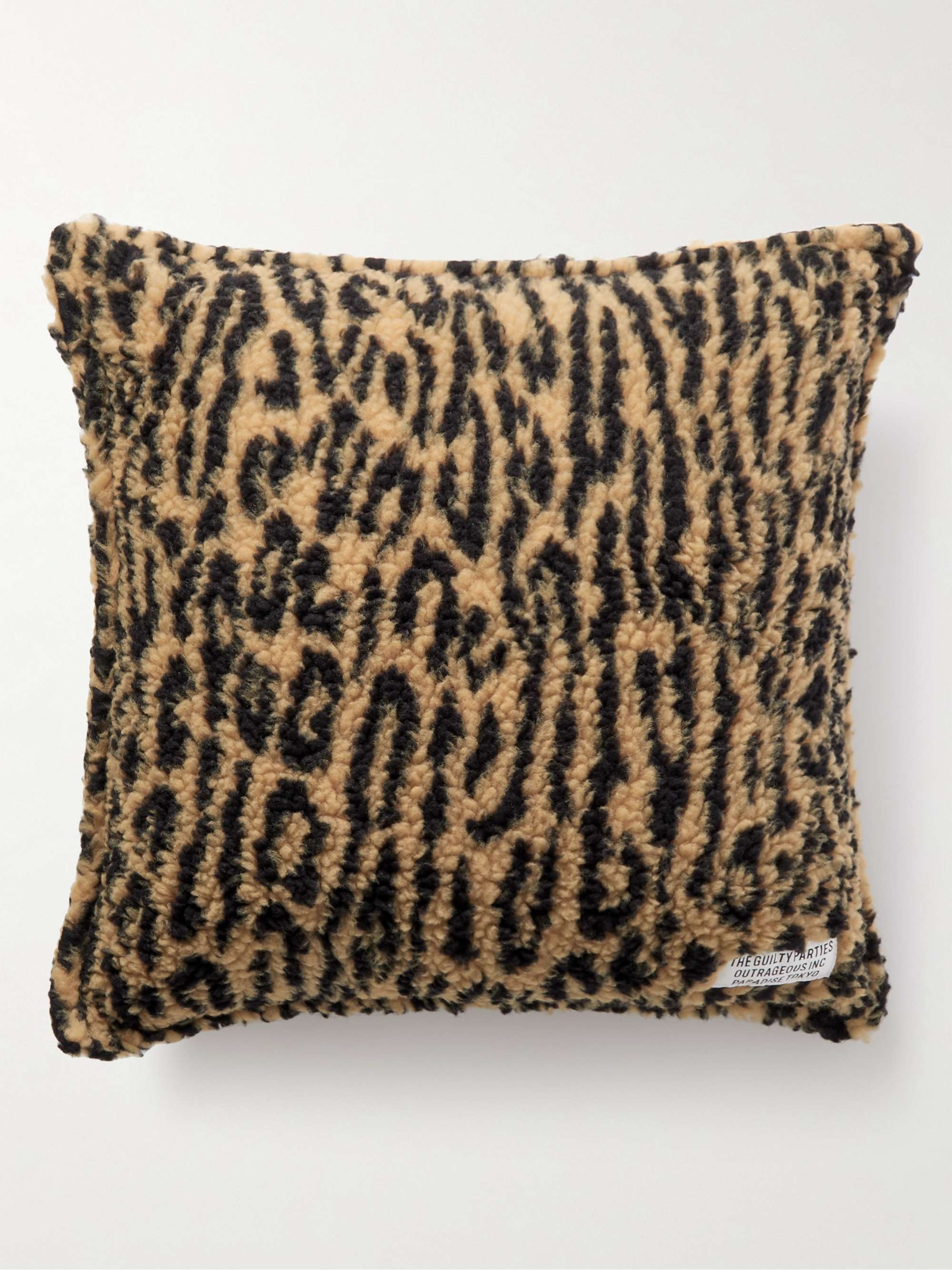 Boa Leopard-Print Fleece Pillow