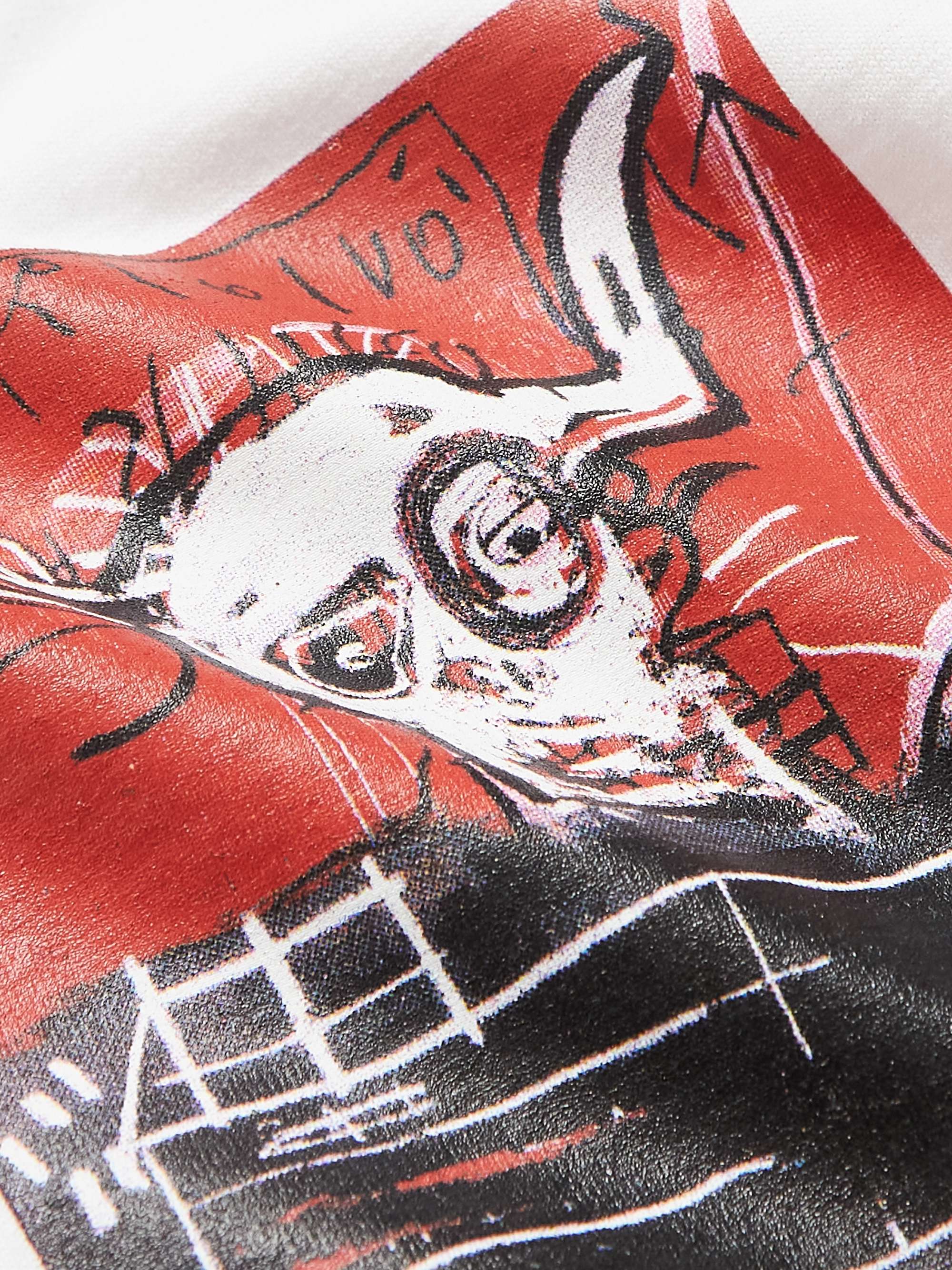 WACKO MARIA + Jean-Michel Basquiat Printed Cotton-Jersey T-Shirt