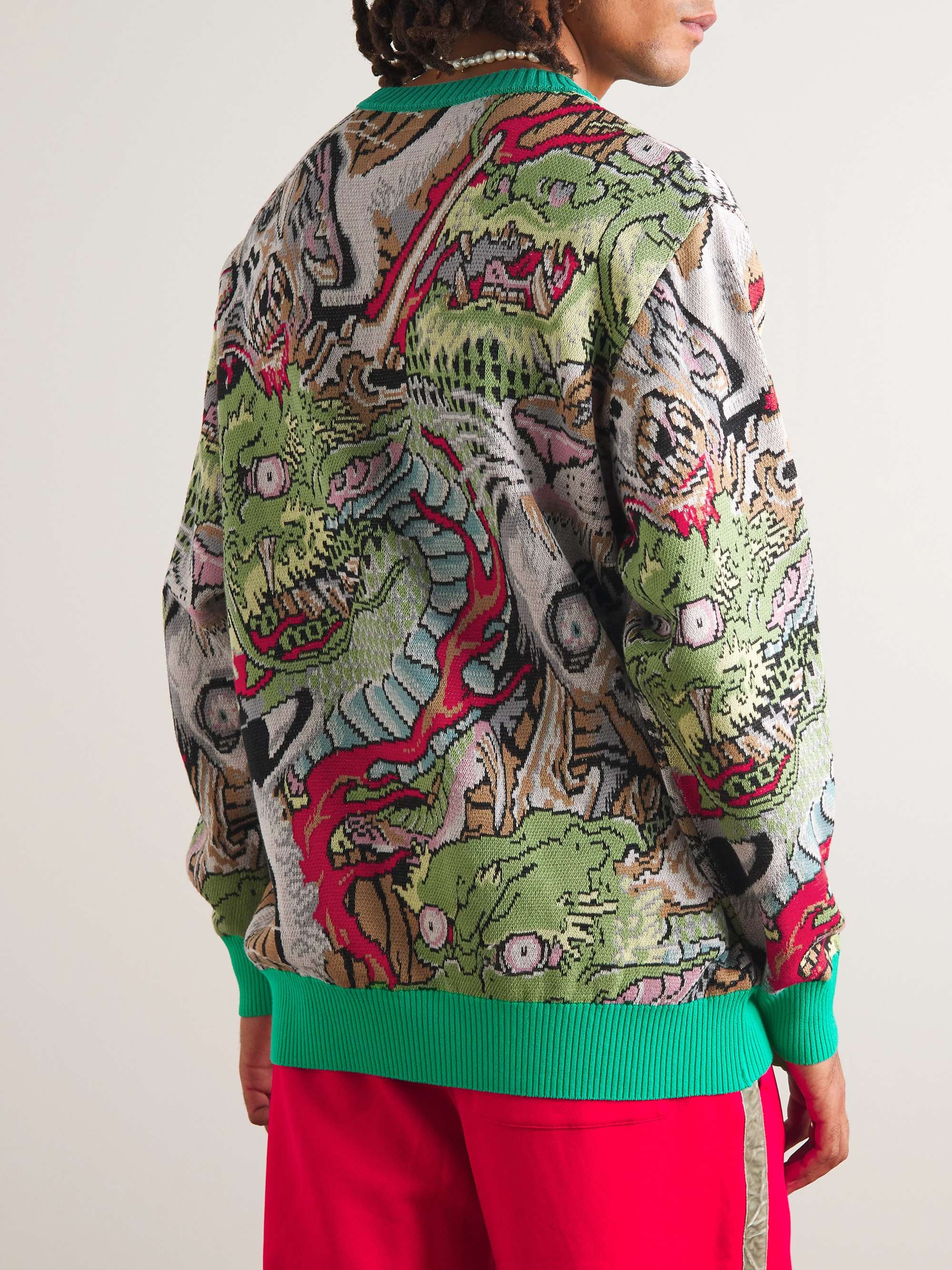 + Tim Lehi Cotton-Jacquard Sweater