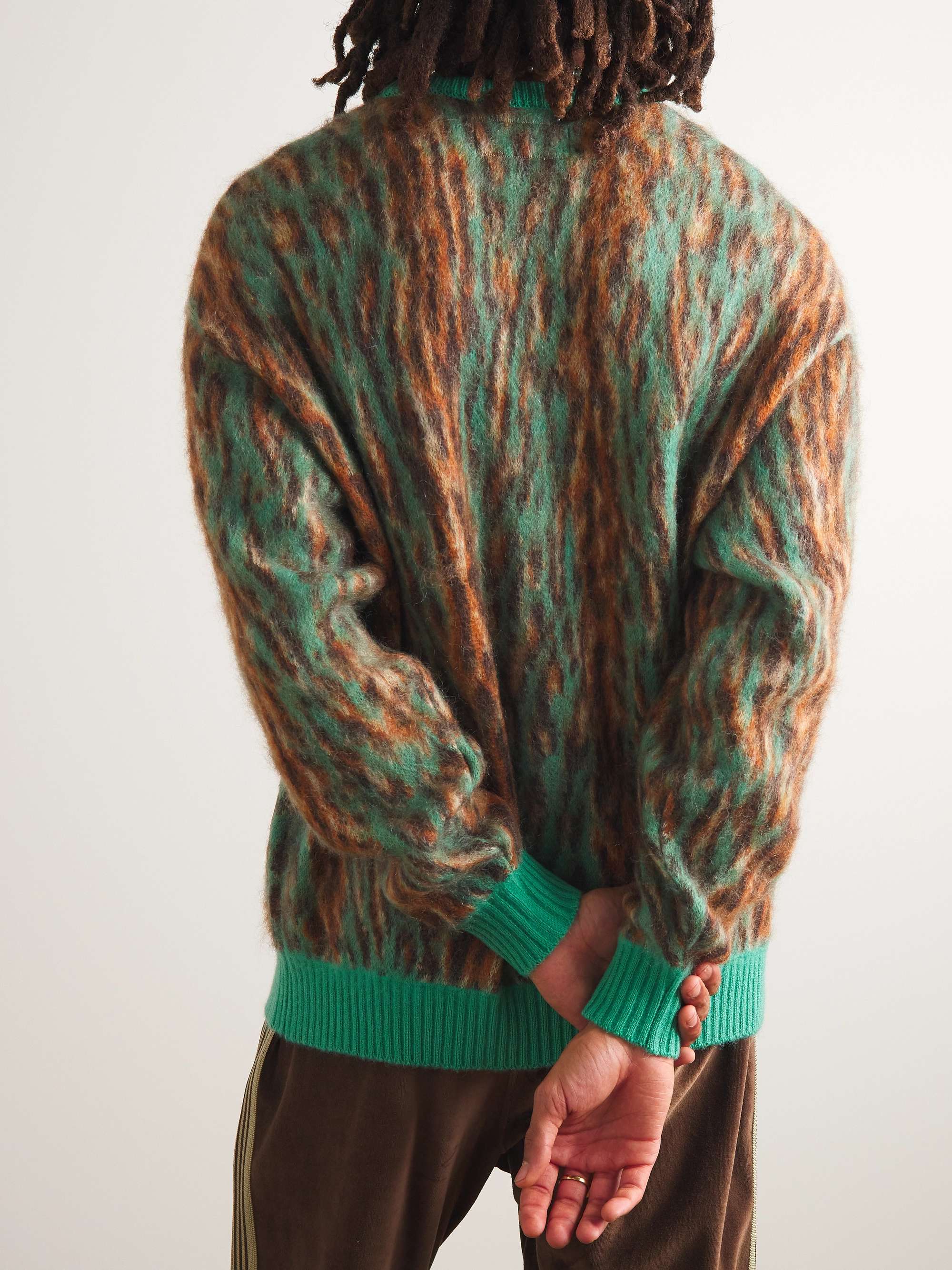 WACKO MARIA Leopard-Jacquard Sweater