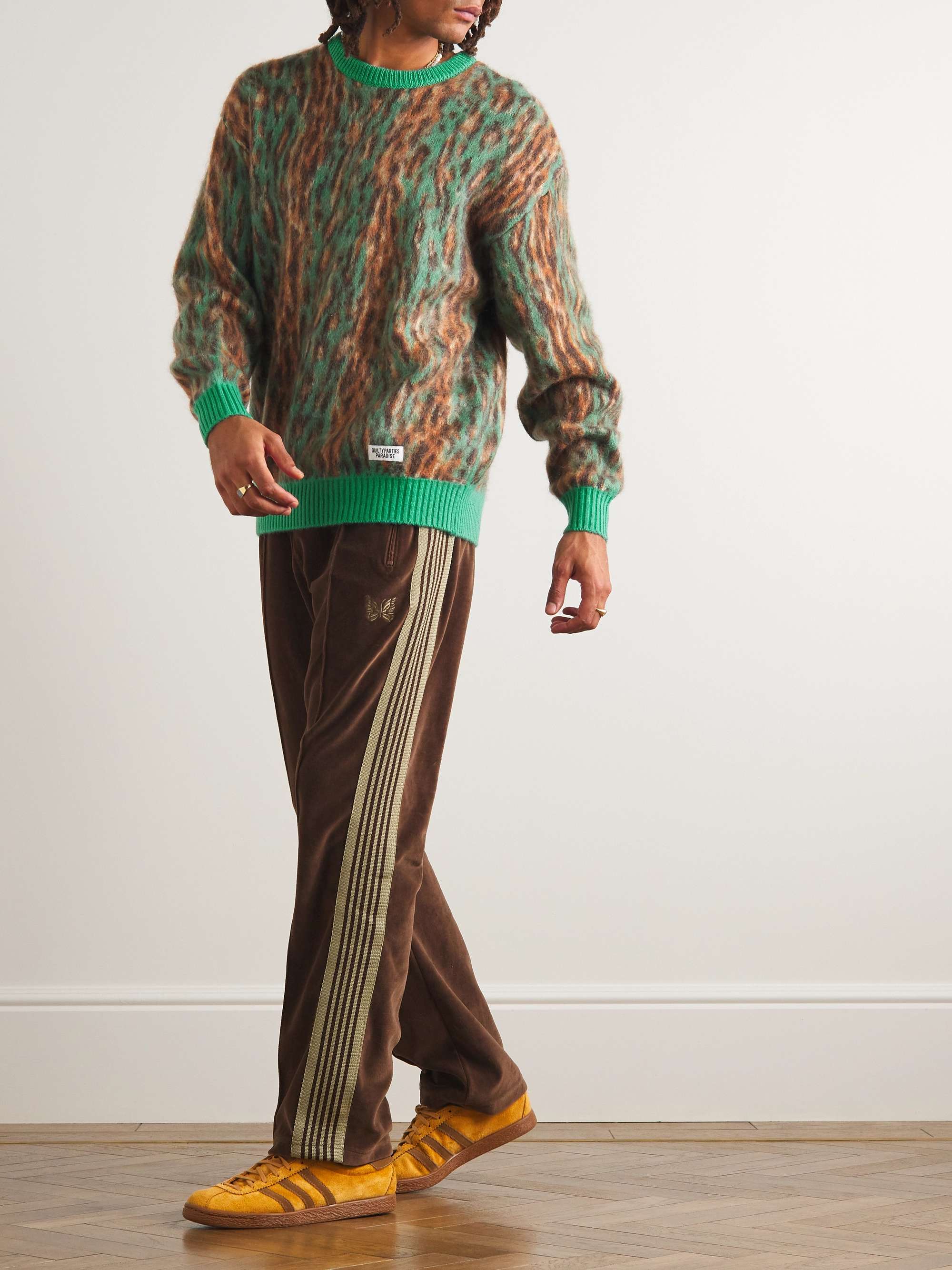 WACKO MARIA Leopard-Jacquard Sweater for Men