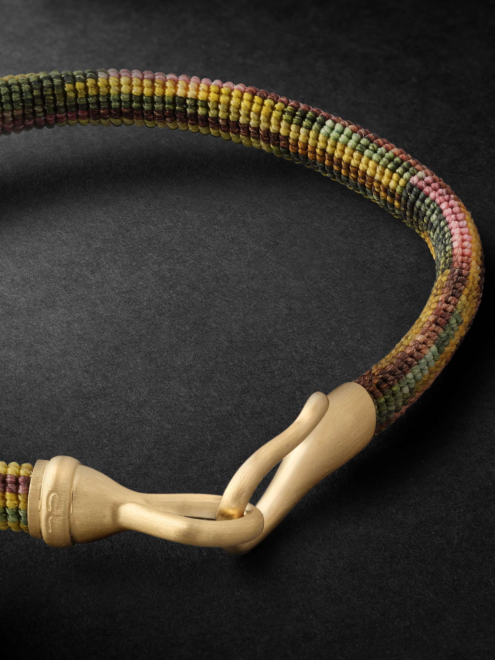 OLE LYNGGAARD COPENHAGEN Life Gold, Turquoise and Cord Bracelet