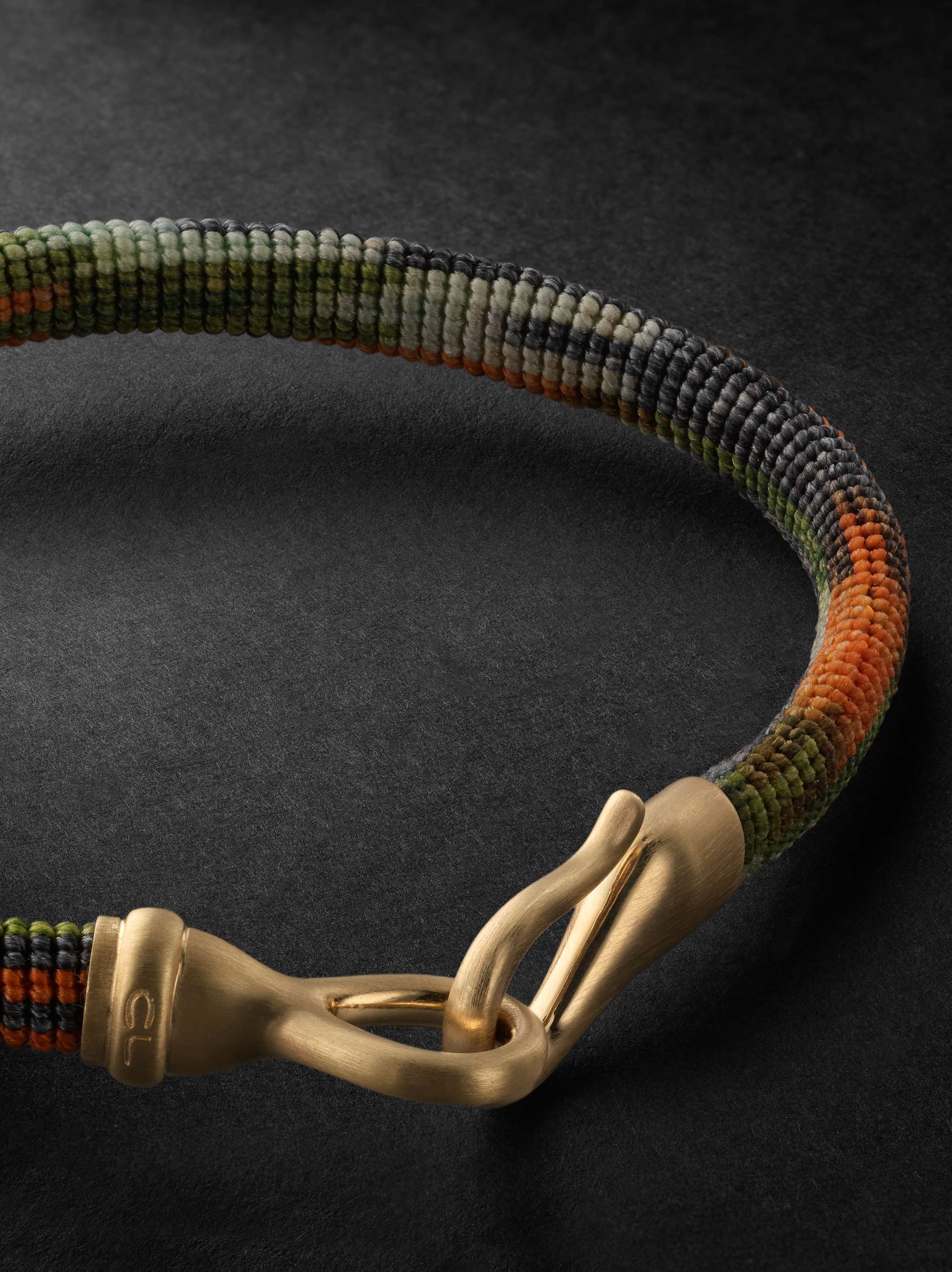 OLE LYNGGAARD COPENHAGEN Life Gold, Turquoise and Cord Bracelet