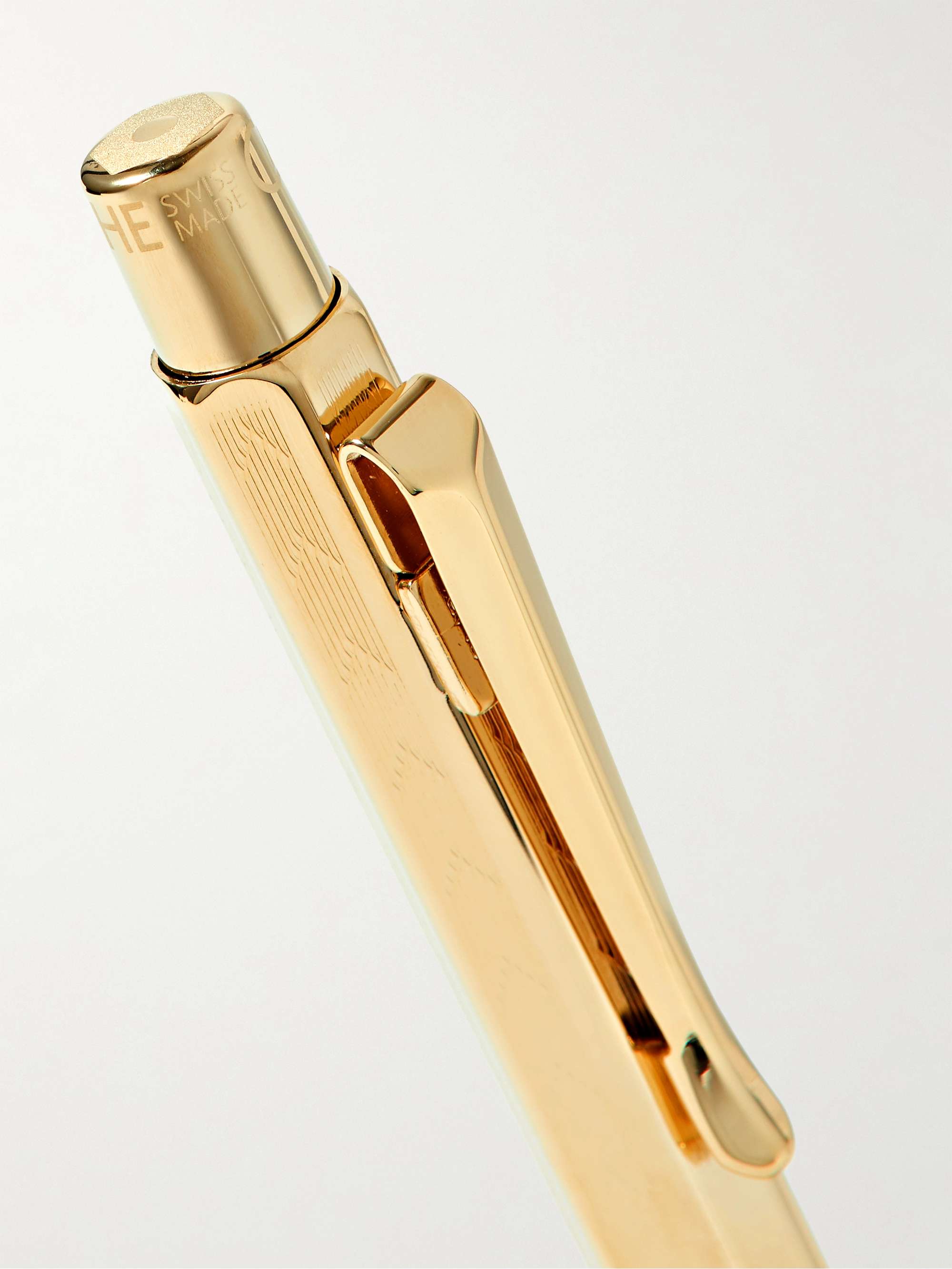 CARAN D'ACHE Ecridor Textured Gold-Tone Ballpoint Pen