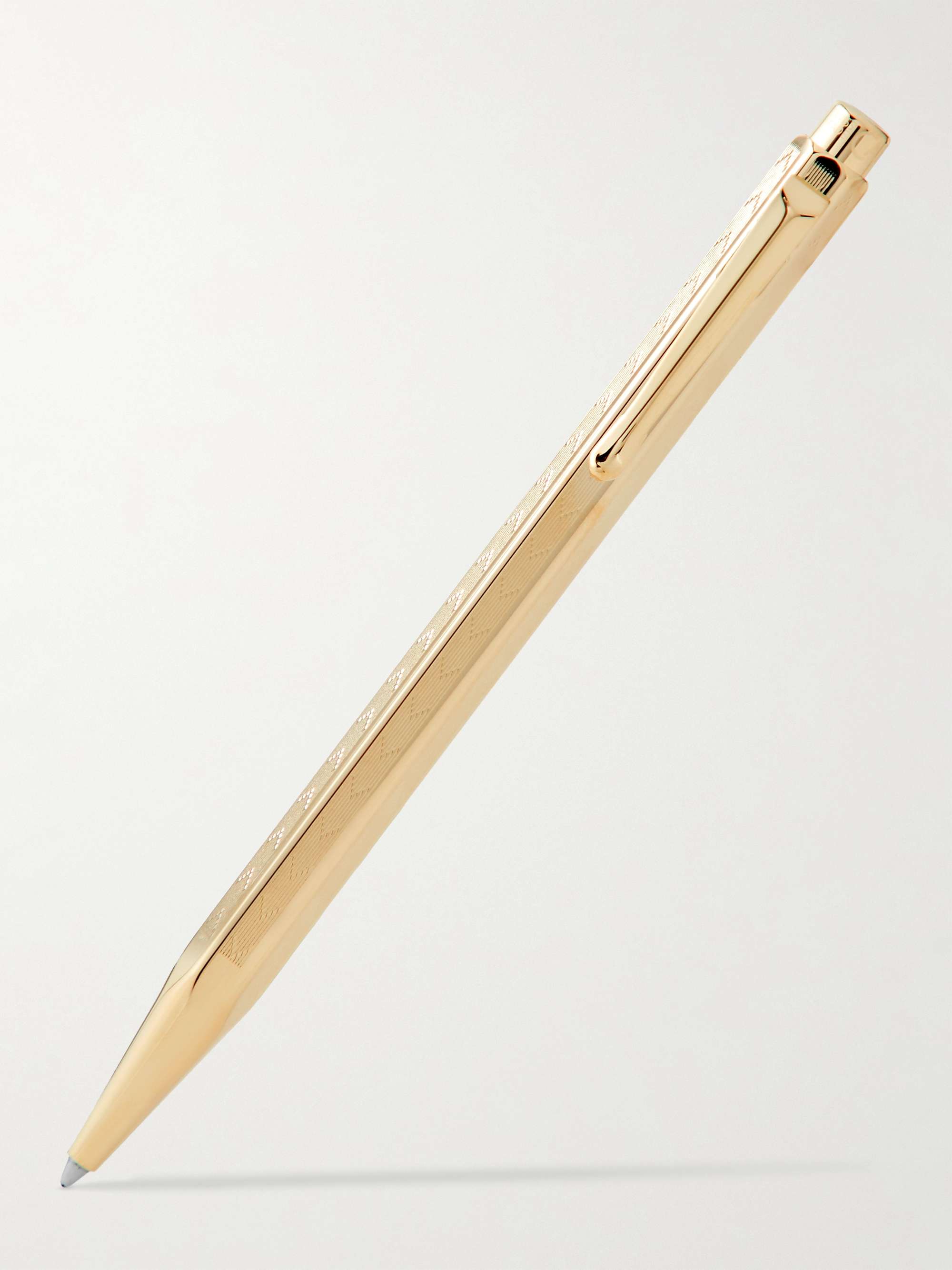 CARAN D'ACHE Ecridor Textured Gold-Tone Ballpoint Pen