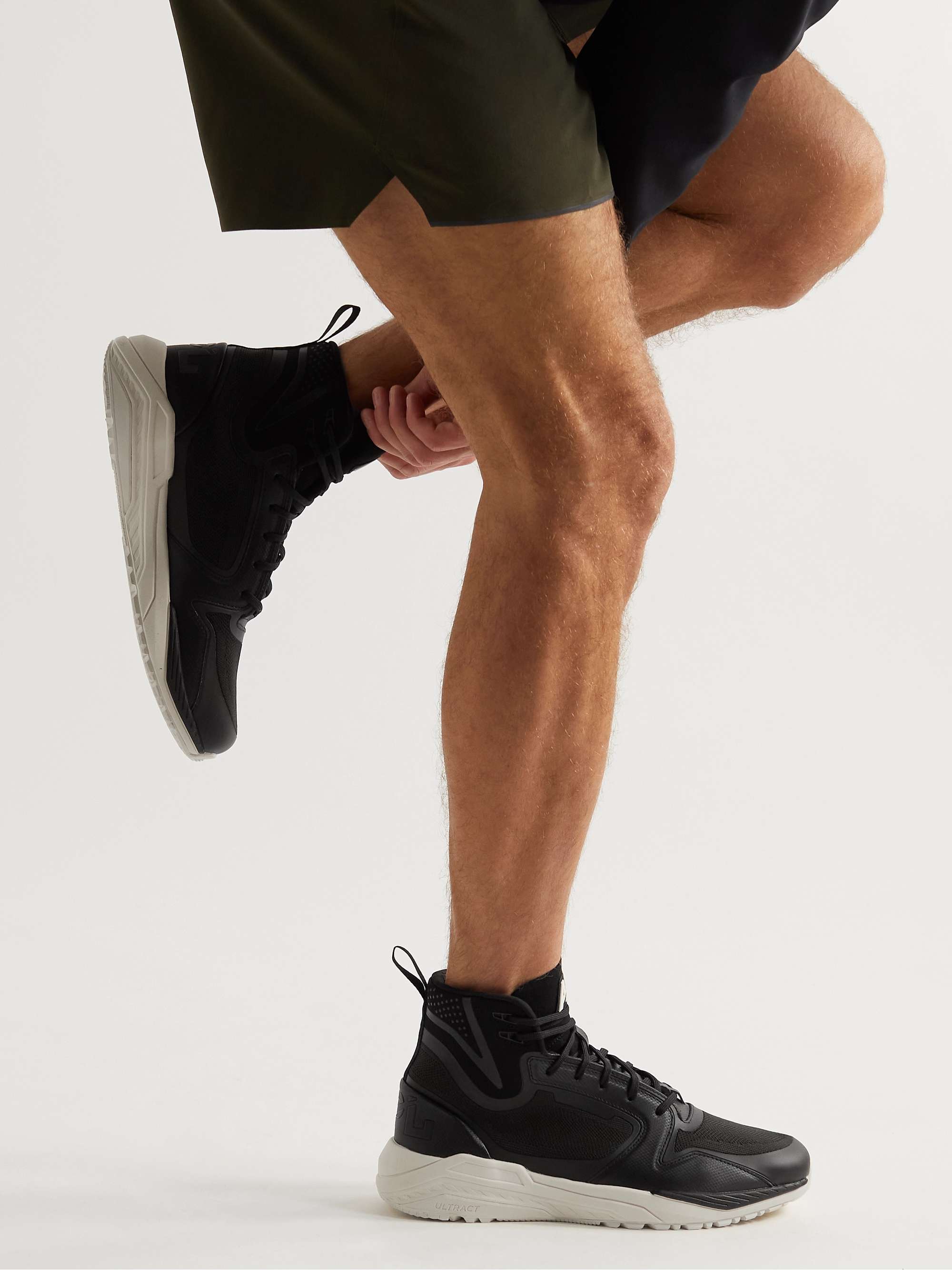 APL ATHLETIC PROPULSION LABS Defender TechLoom and TPU High-Top Running Sneakers