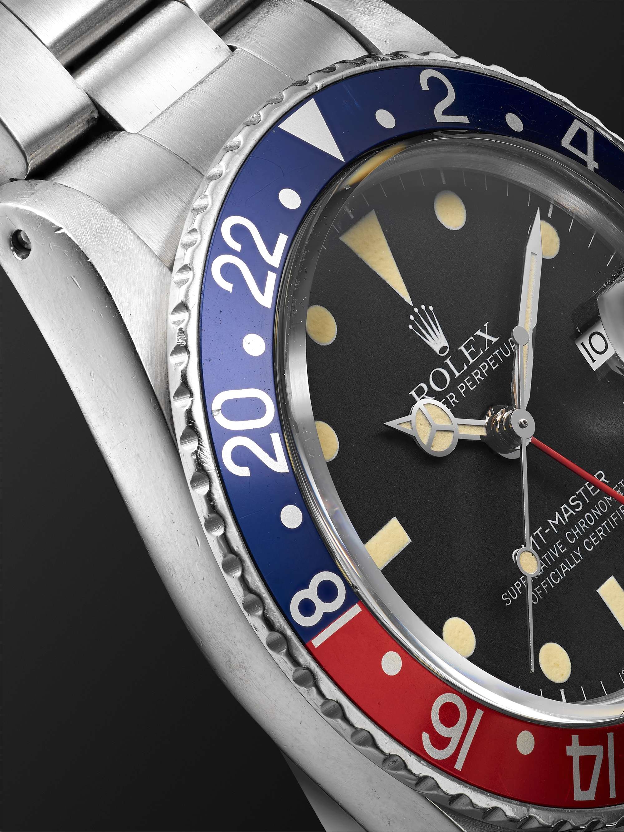 WIND VINTAGE Vintage 1981 Rolex GMT-Master Automatic 40mm Steel Watch, Ref. No. 16750