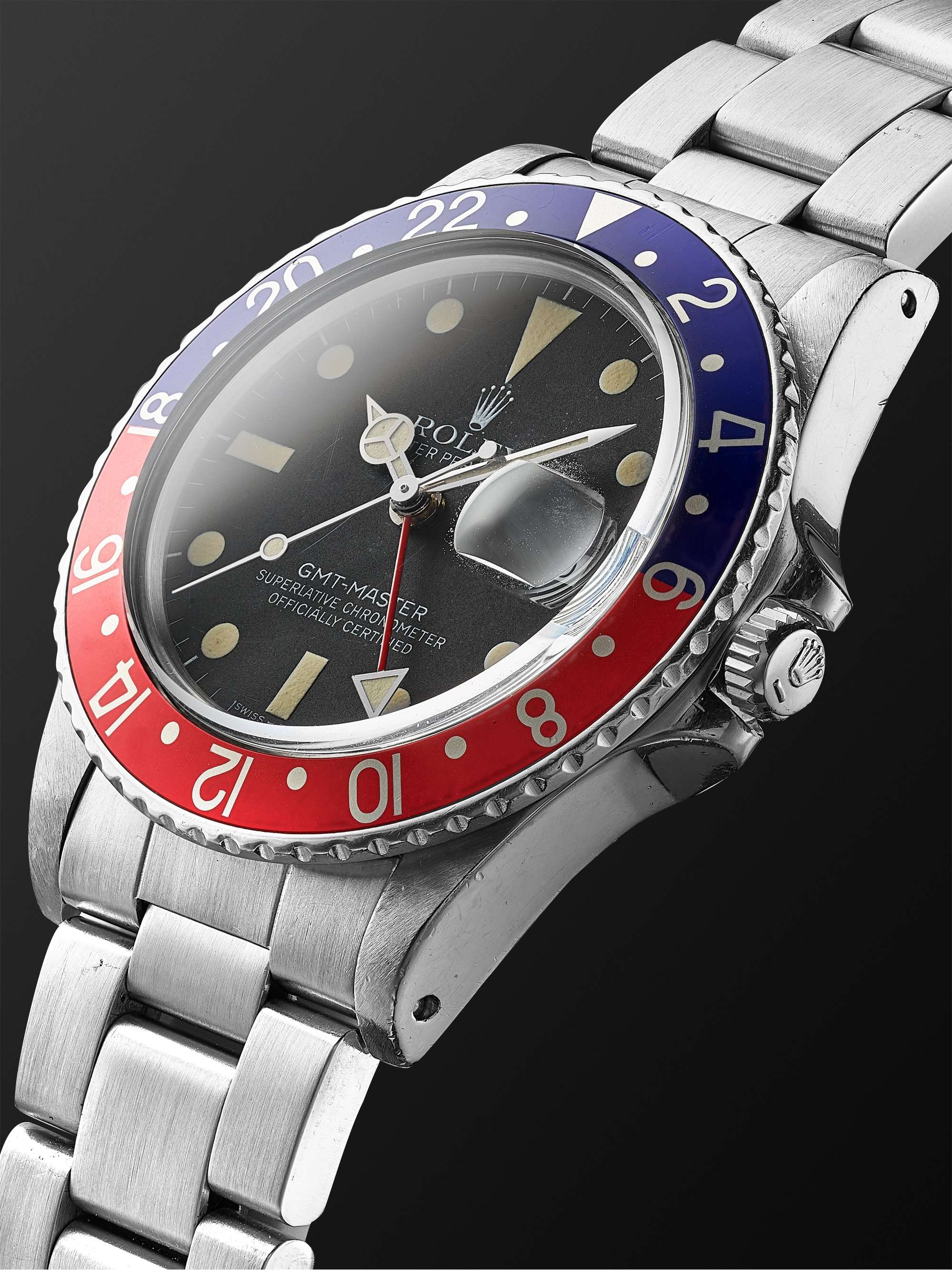 WIND VINTAGE Vintage 1981 Rolex GMT-Master Automatic 40mm Steel Watch, Ref. No. 16750
