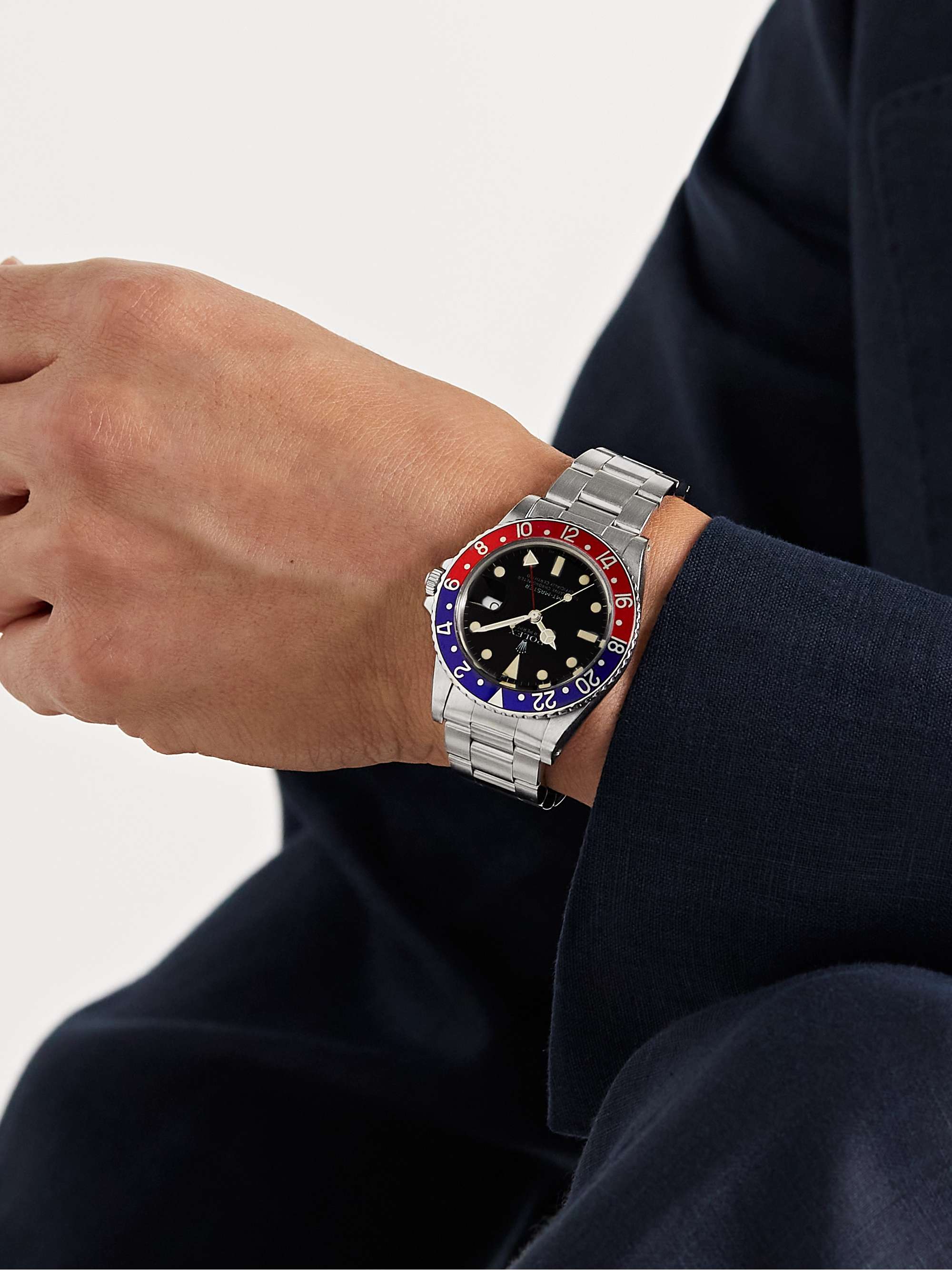 WIND VINTAGE Vintage 1981 Rolex GMT-Master Automatic 40mm Steel Watch, Ref. No. 16750