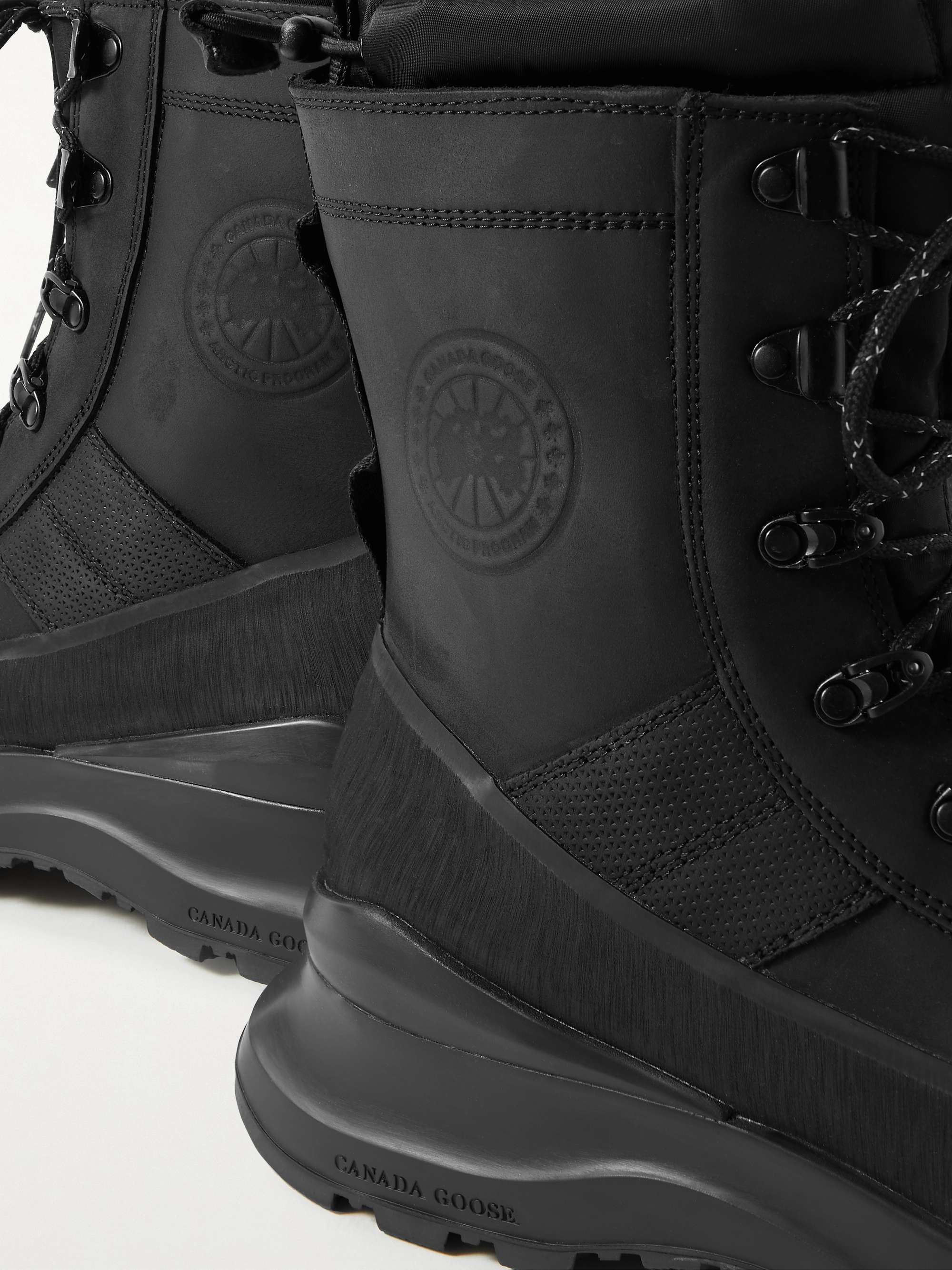 CANADA GOOSE Armstrong Rubber-Trimmed Nubuck Boots