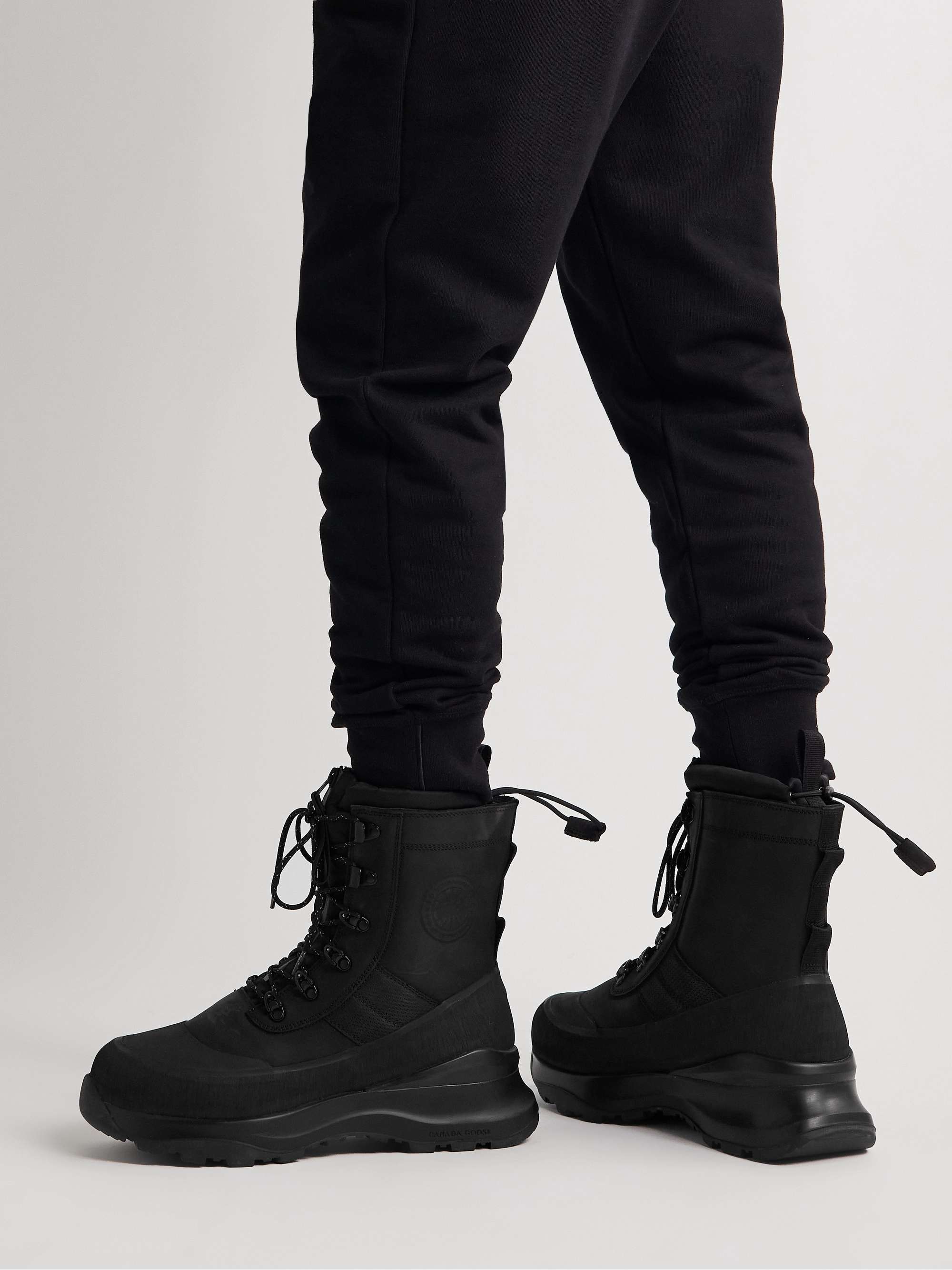 CANADA GOOSE Armstrong Rubber-Trimmed Nubuck Boots