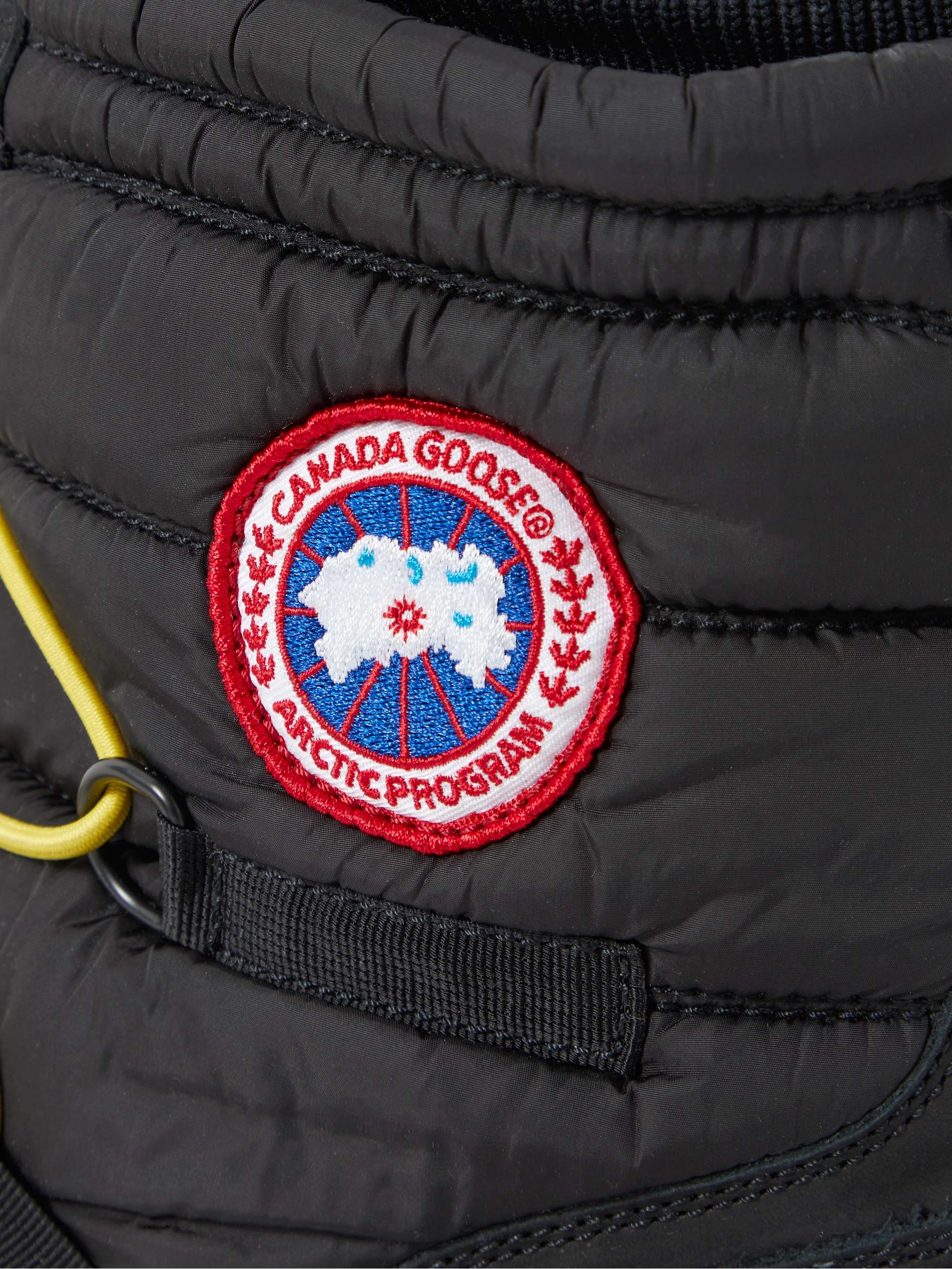CANADA GOOSE Toronto Suede-Trimmed Quilted Shell Boots