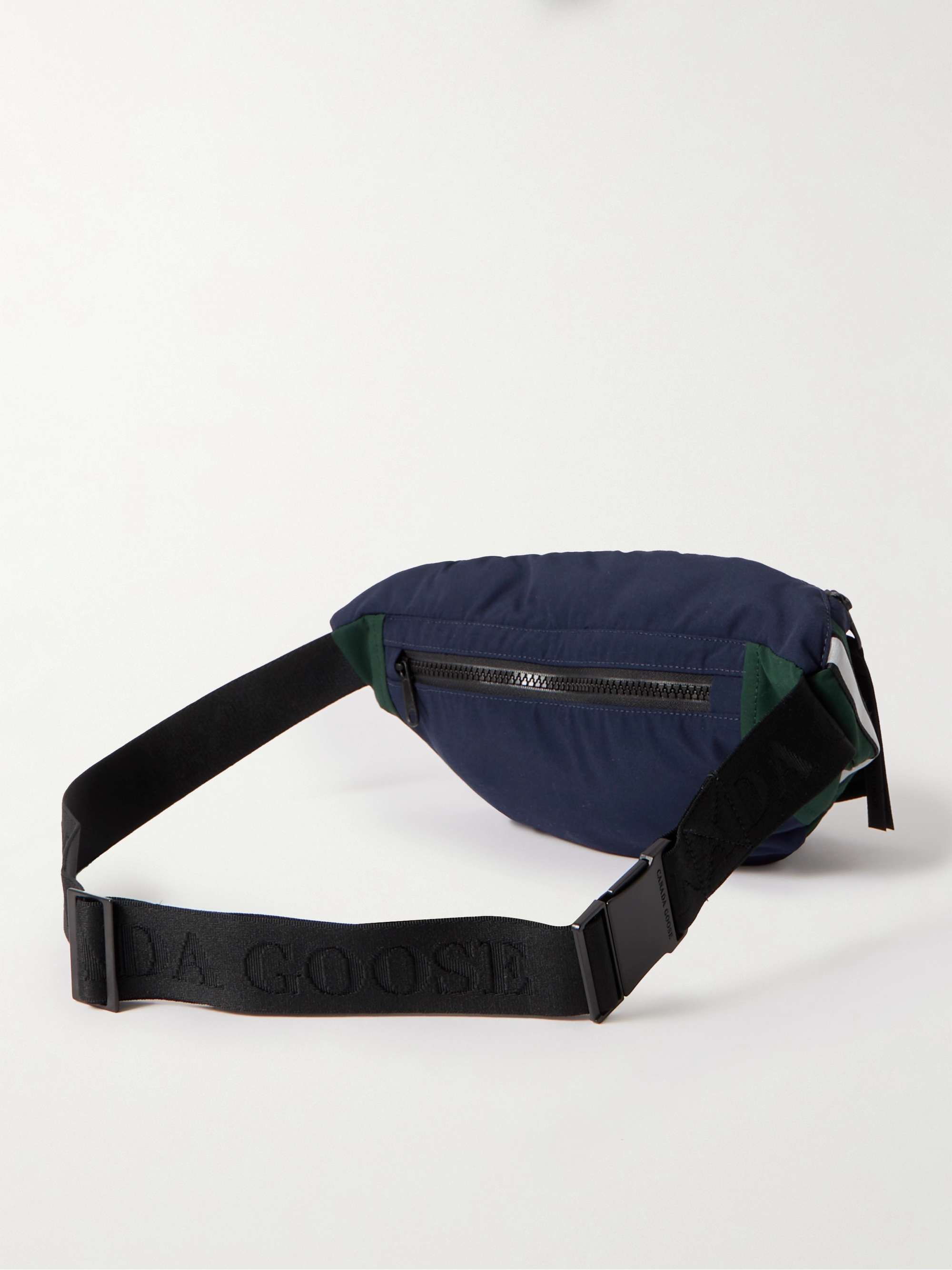 CANADA GOOSE Regeneration Webbing-Trimmed Padded ARCTIC TECH® Twill Belt Bag