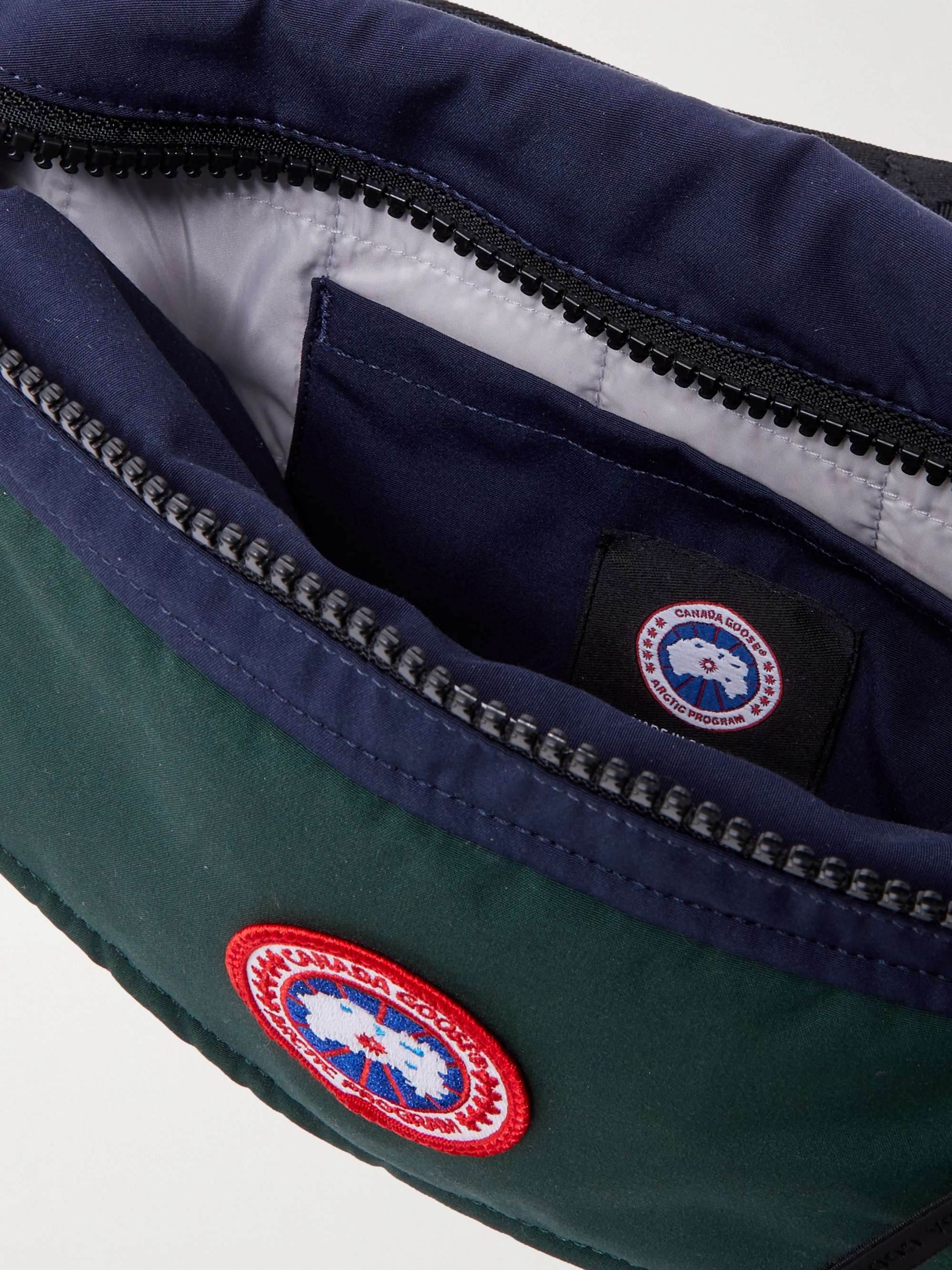 CANADA GOOSE Regeneration Webbing-Trimmed Padded ARCTIC TECH® Twill Belt Bag