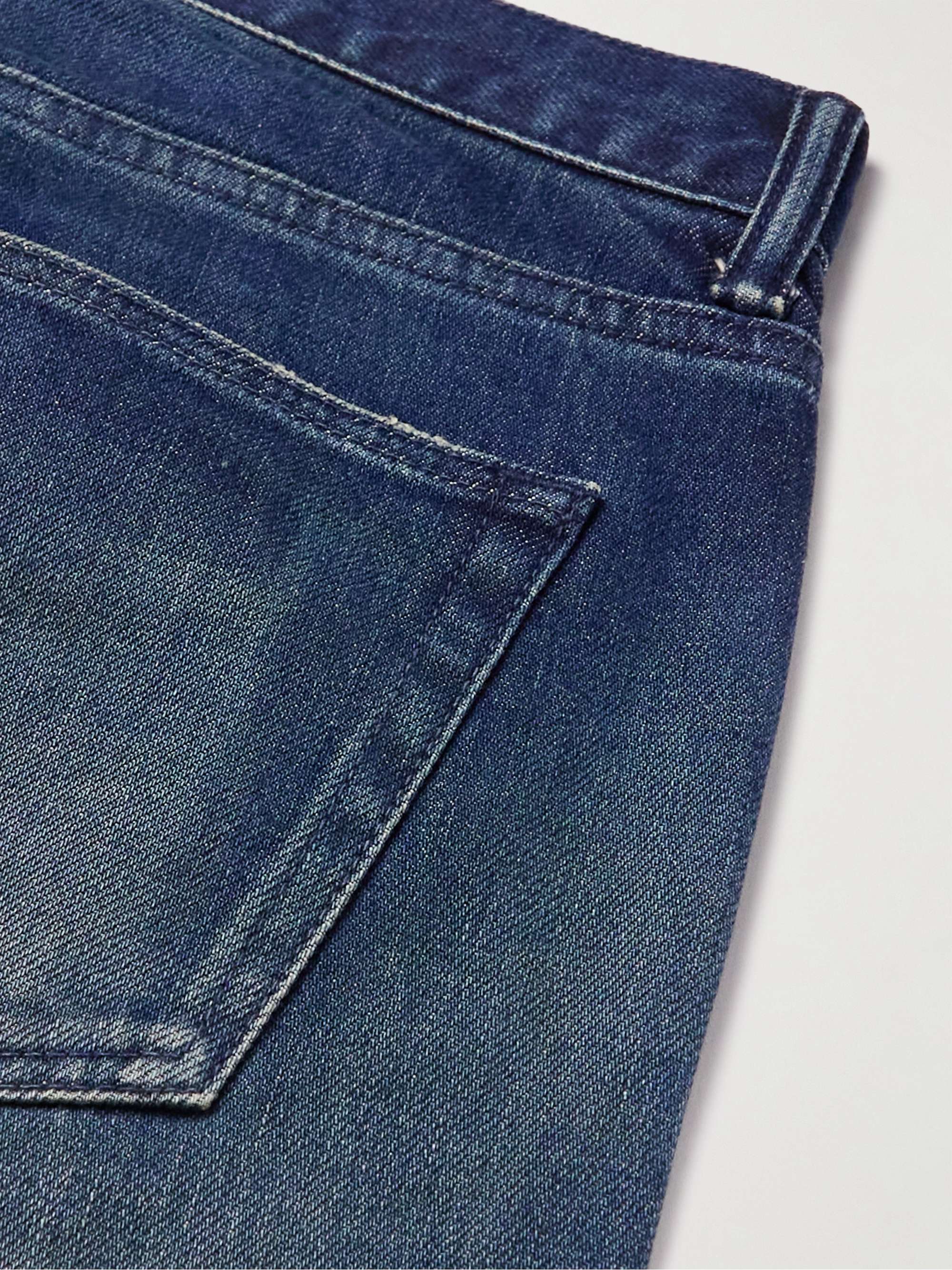 JOHN ELLIOTT The Cast 2 Distressed Stretch-Denim Straight-Leg Jeans