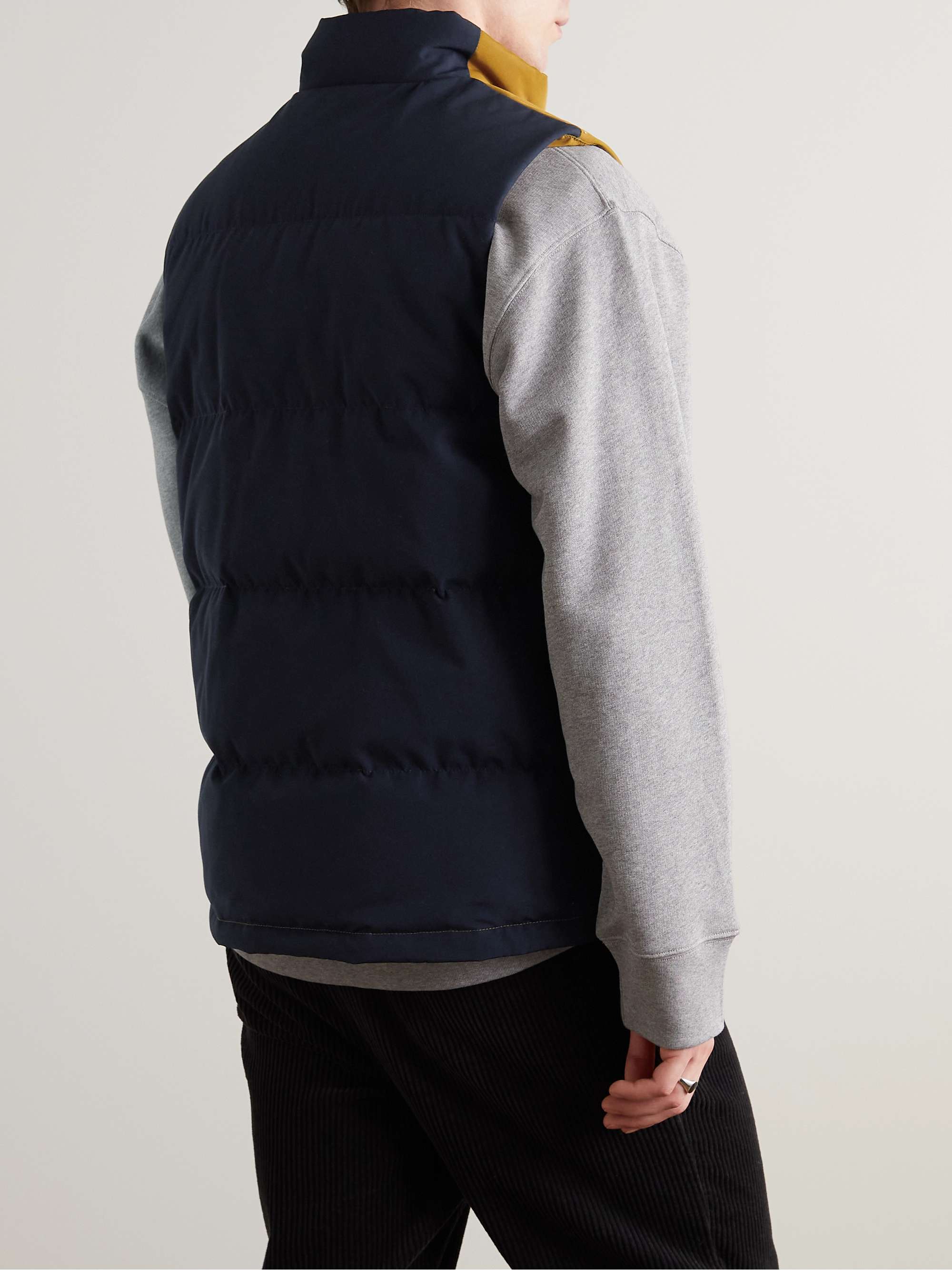 CANADA GOOSE Freestyle Regeneration Two-Tone Quilted Shell Down Gilet