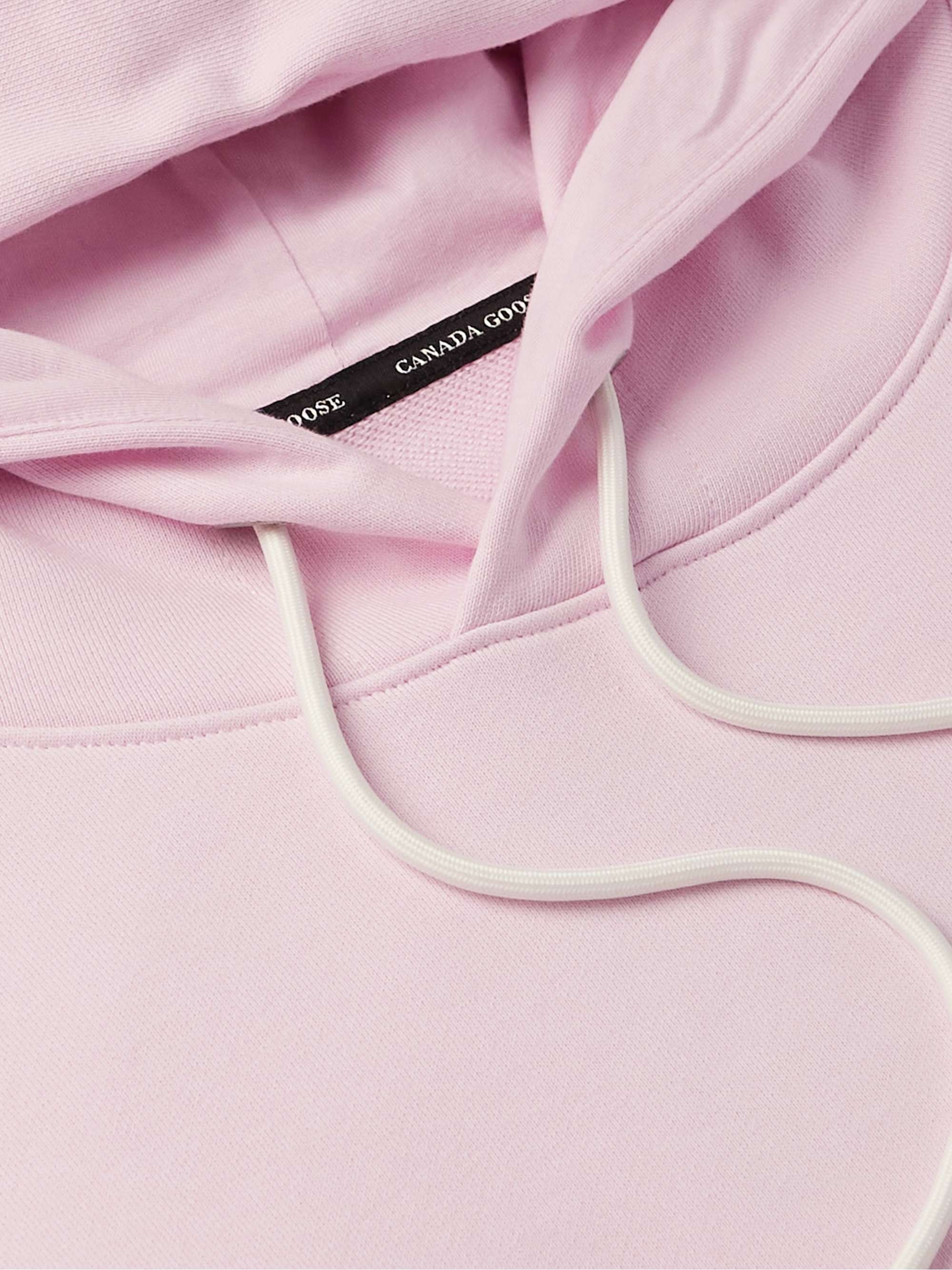 CANADA GOOSE Huron Logo-Appliquéd Cotton-Jersey Hoodie