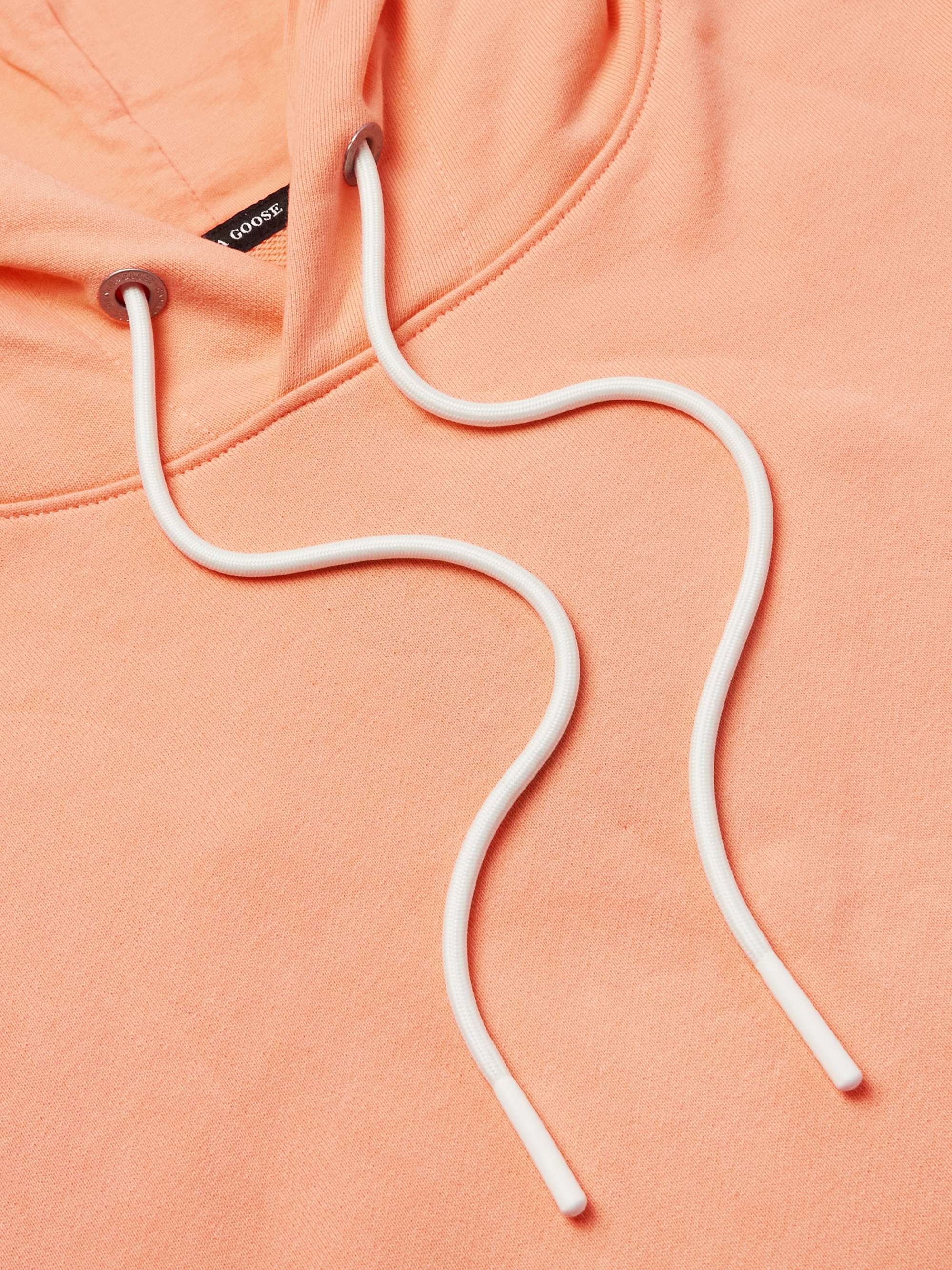 CANADA GOOSE Huron Logo-Appliquéd Cotton-Jersey Hoodie