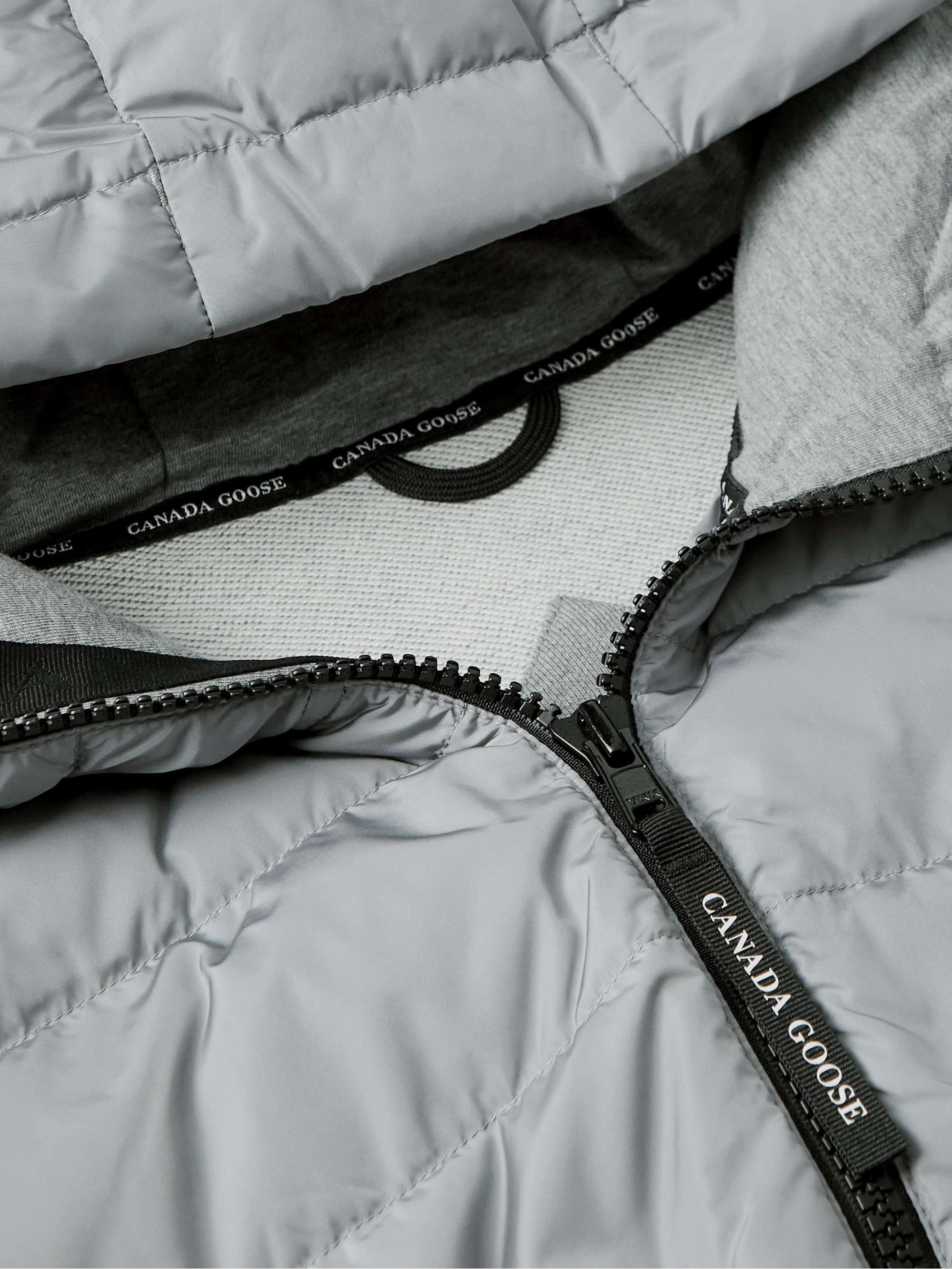 CANADA GOOSE HyBridge Huron Quilted Shell and Cotton-Jersey Down Jacket