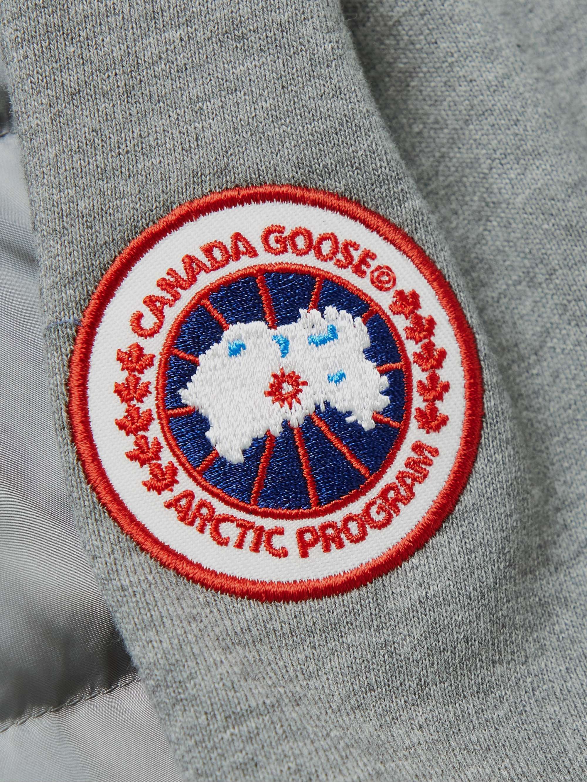 CANADA GOOSE HyBridge Huron Quilted Shell and Cotton-Jersey Down Jacket