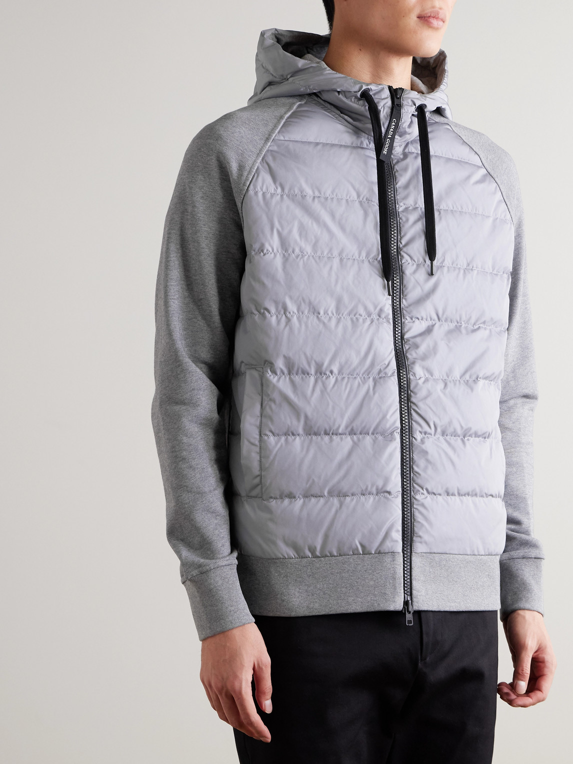 Hybridge® Huron Quilted Shell And Cotton-Jersey Down Jacket