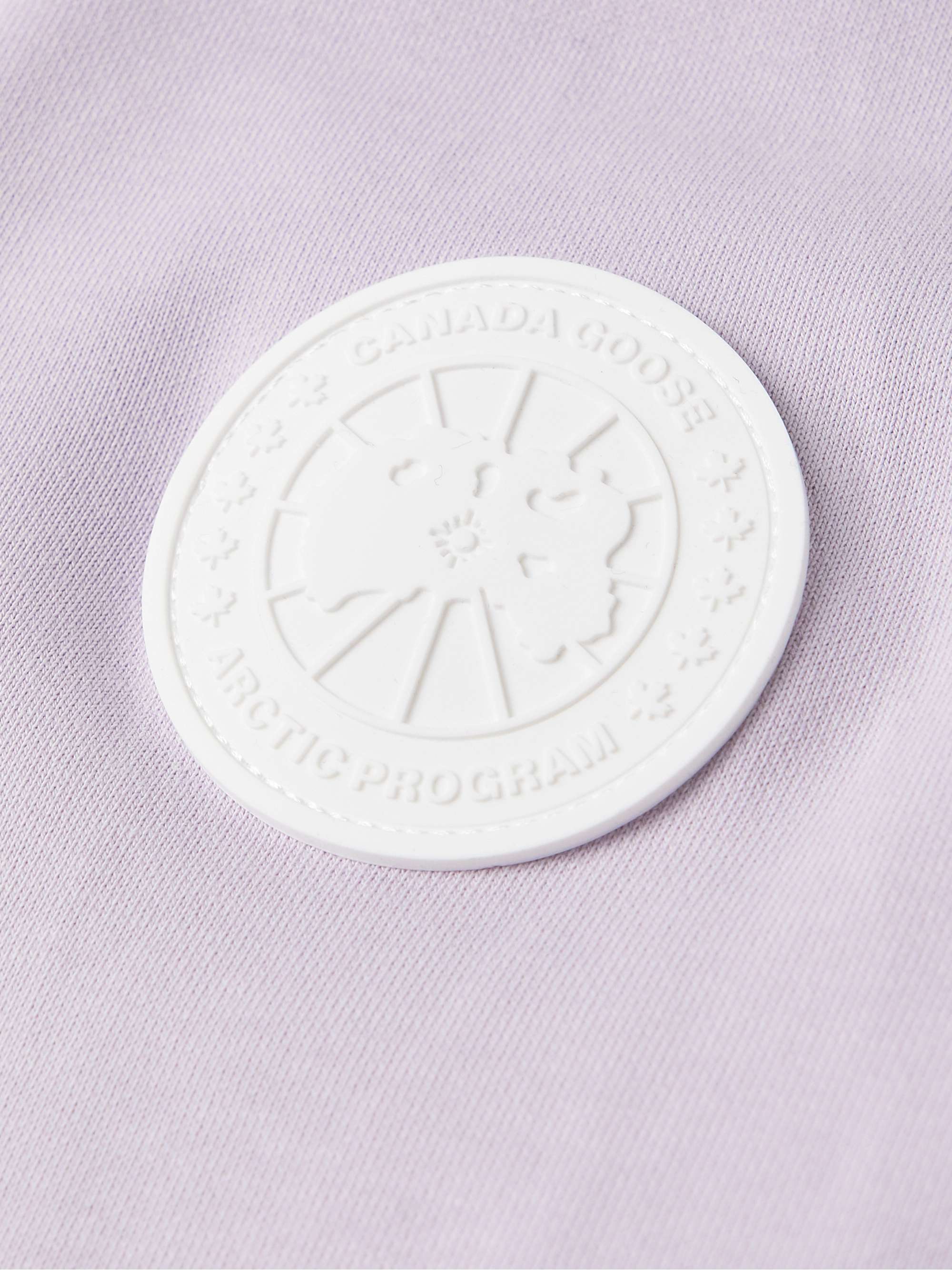 CANADA GOOSE Huron Logo-Appliquéd Cotton-Jersey Hoodie