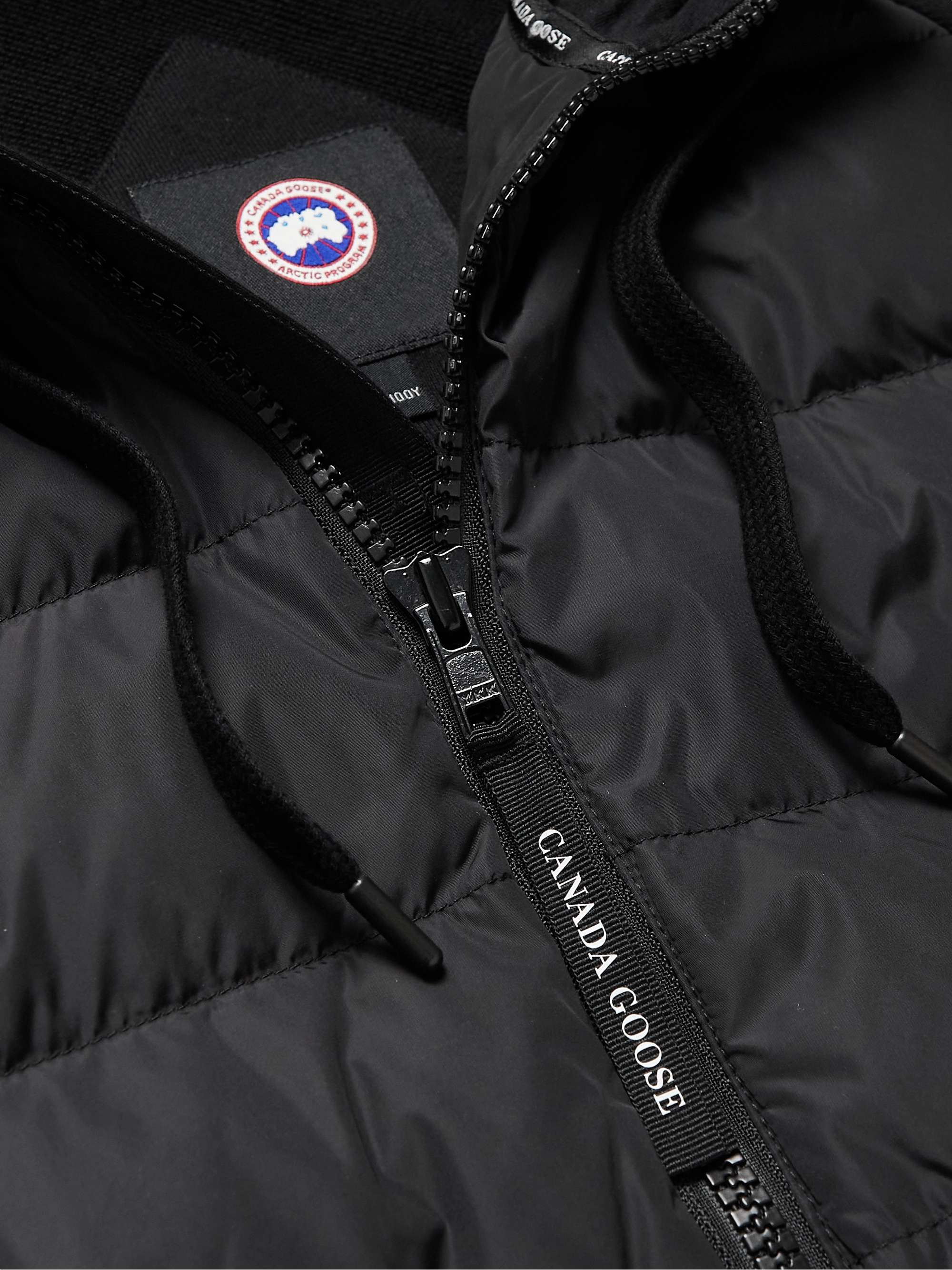 CANADA GOOSE HyBridge Huron Quilted Shell and Cotton-Jersey Down Jacket