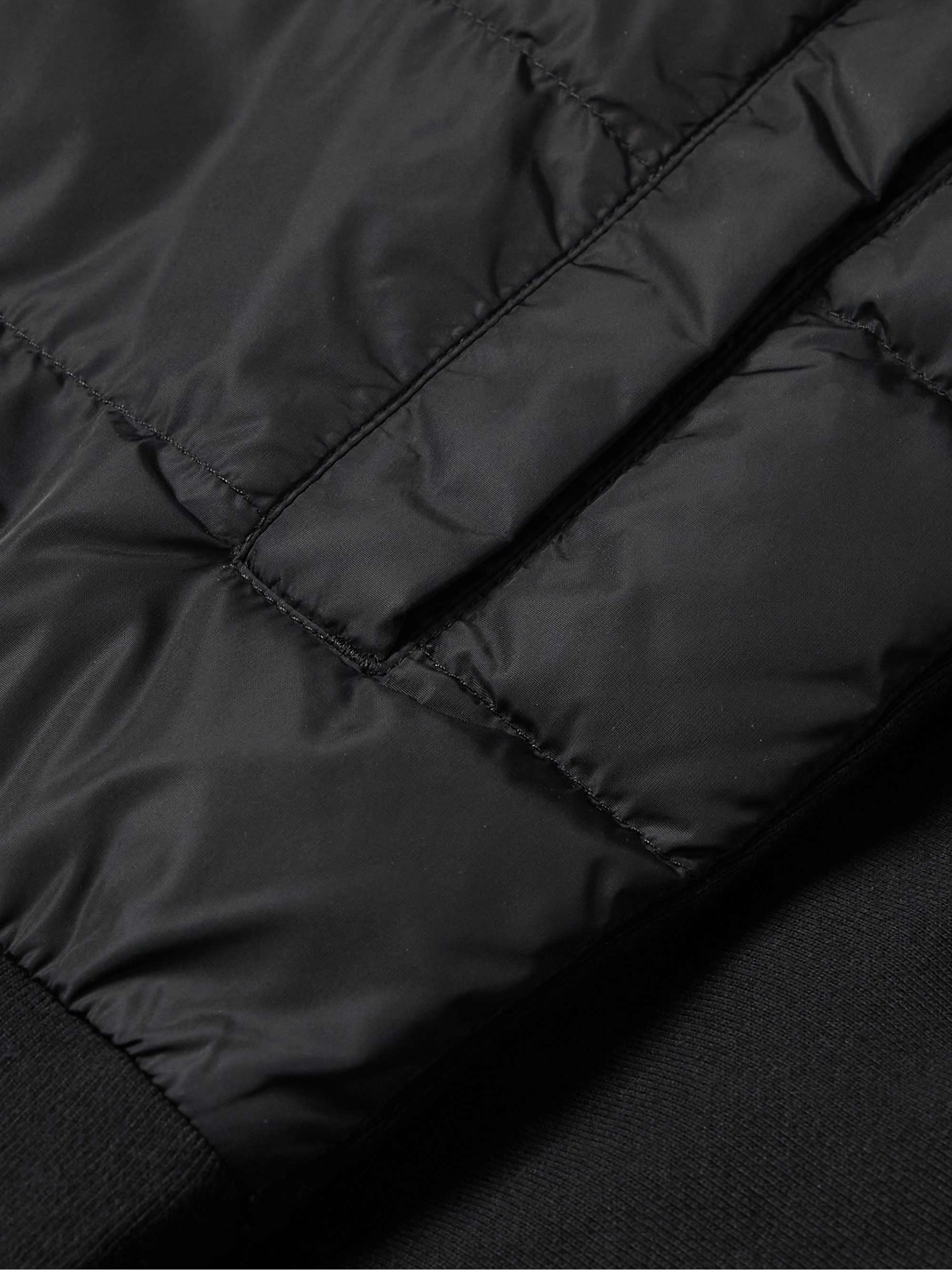 CANADA GOOSE HyBridge Huron Quilted Shell and Cotton-Jersey Down Jacket