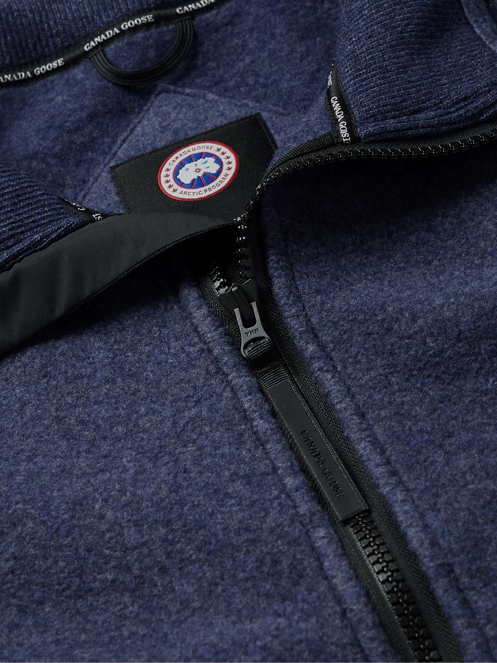 CANADA GOOSE Lawson Logo-Appliquéd Kind Fleece Jacket