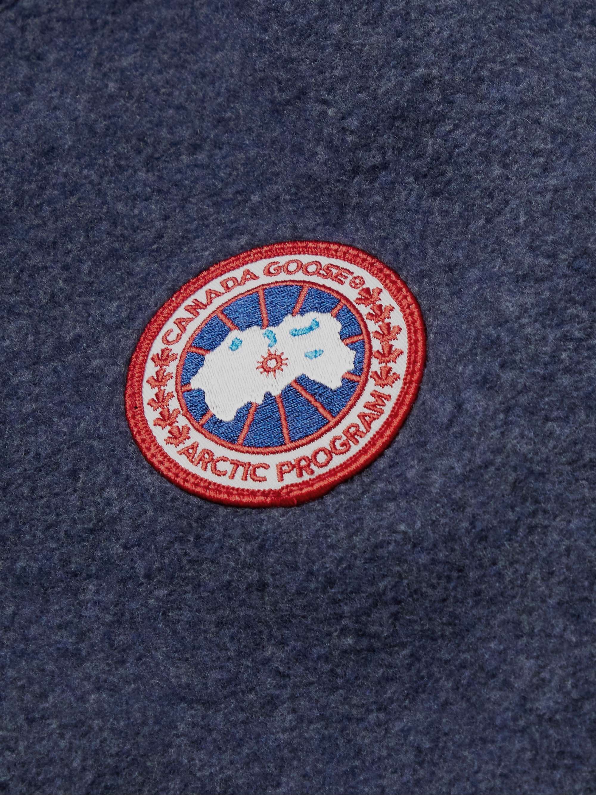 CANADA GOOSE Lawson Logo-Appliquéd Kind Fleece Jacket