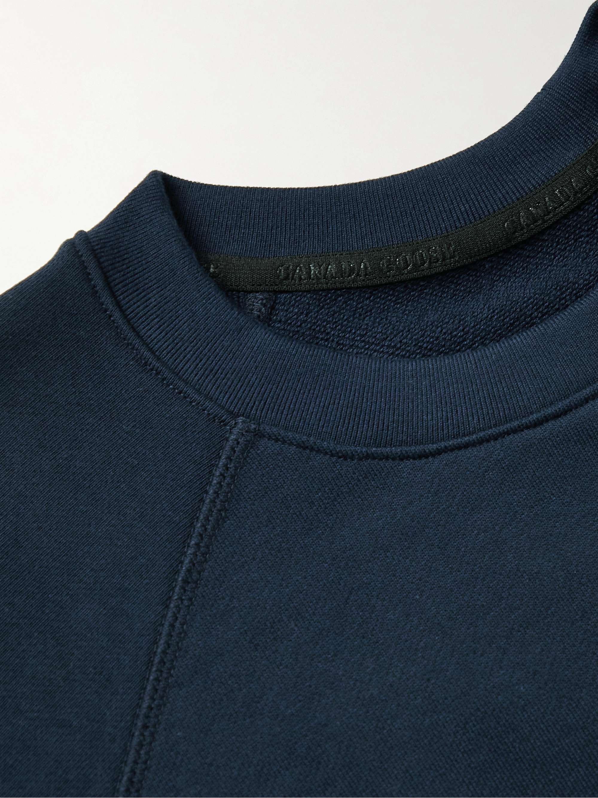 CANADA GOOSE Huron Logo-Appliquéd Cotton-Jersey Sweatshirt