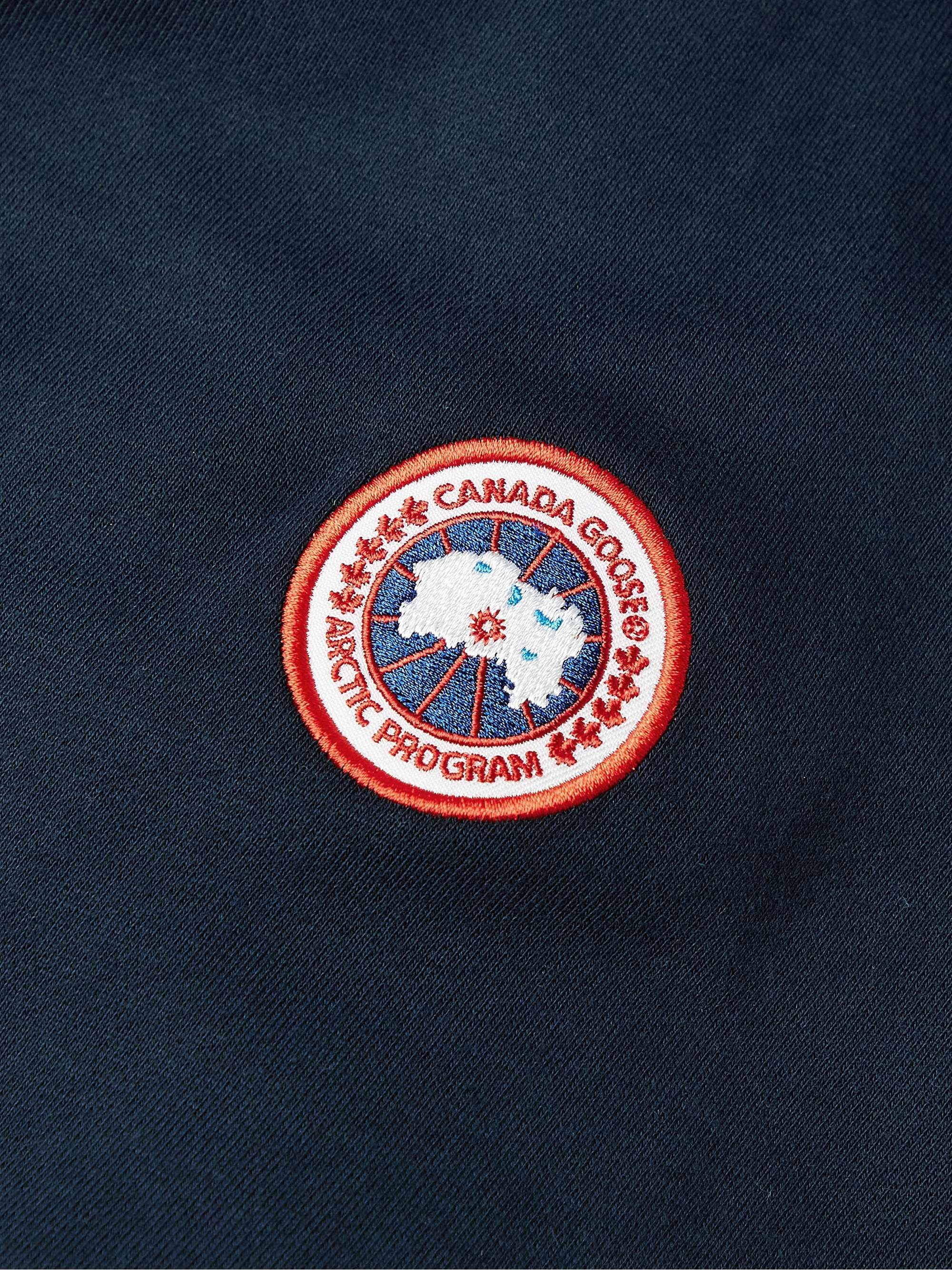CANADA GOOSE Huron Logo-Appliquéd Cotton-Jersey Sweatshirt