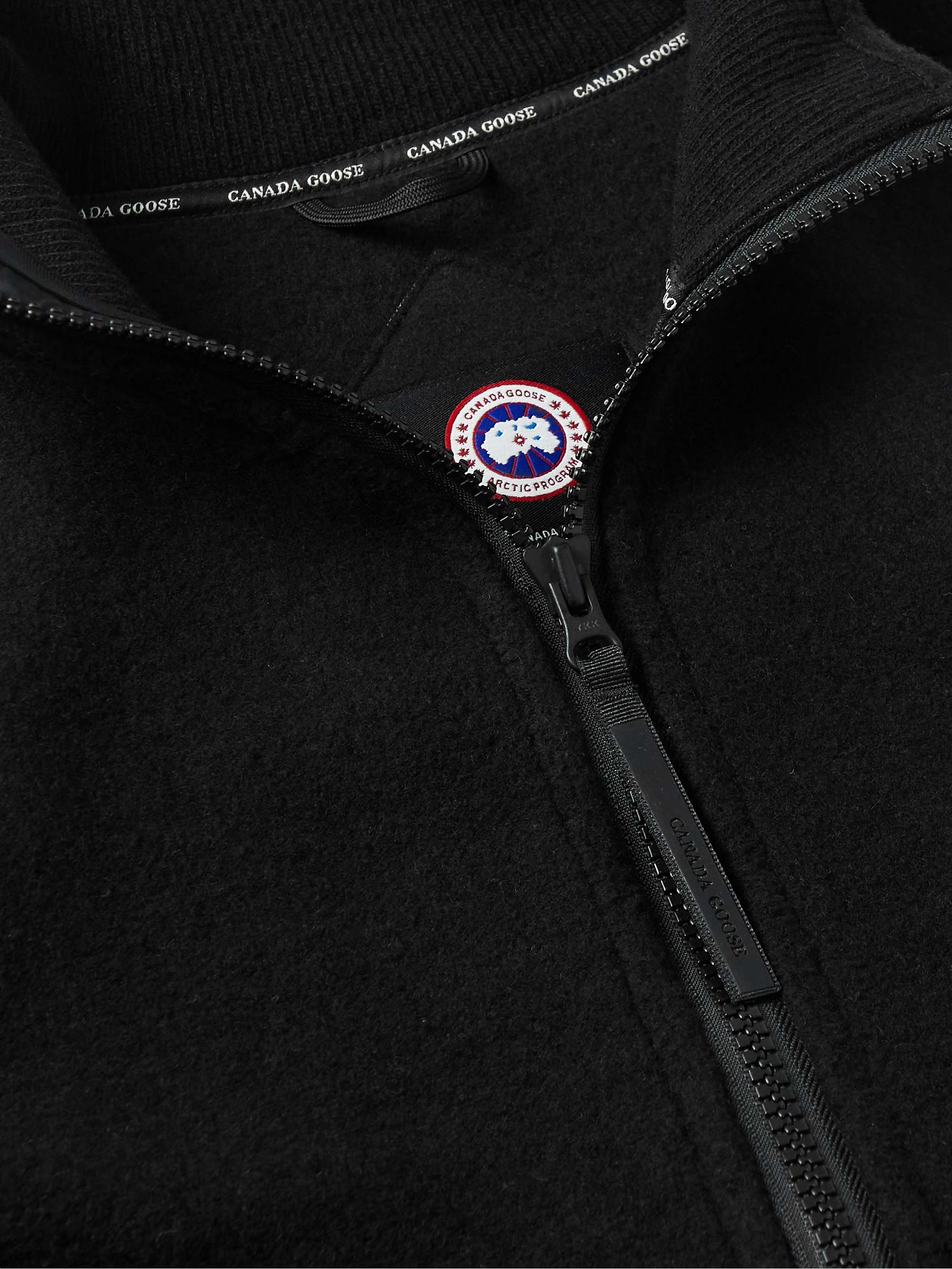 CANADA GOOSE Lawson Logo-Appliquéd Kind Fleece Jacket