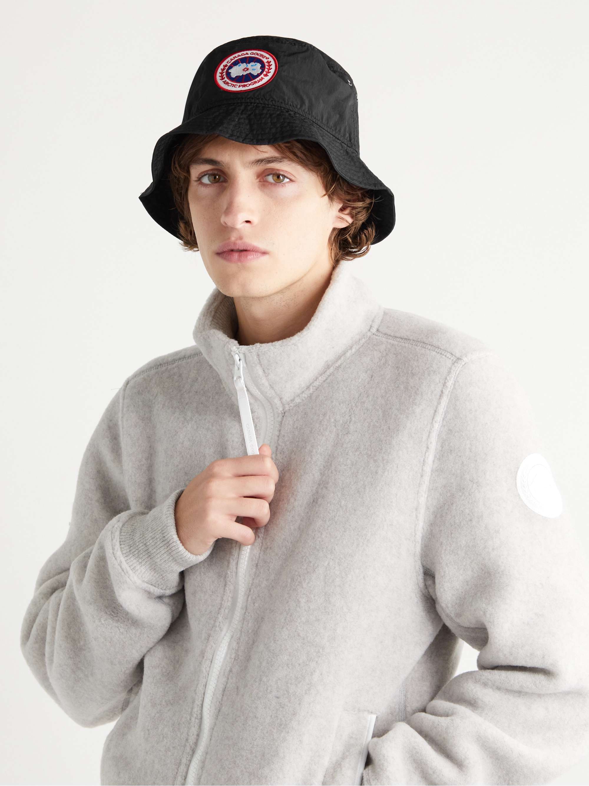 CANADA GOOSE Haven Logo-Appliquéd Shell Bucket Hat