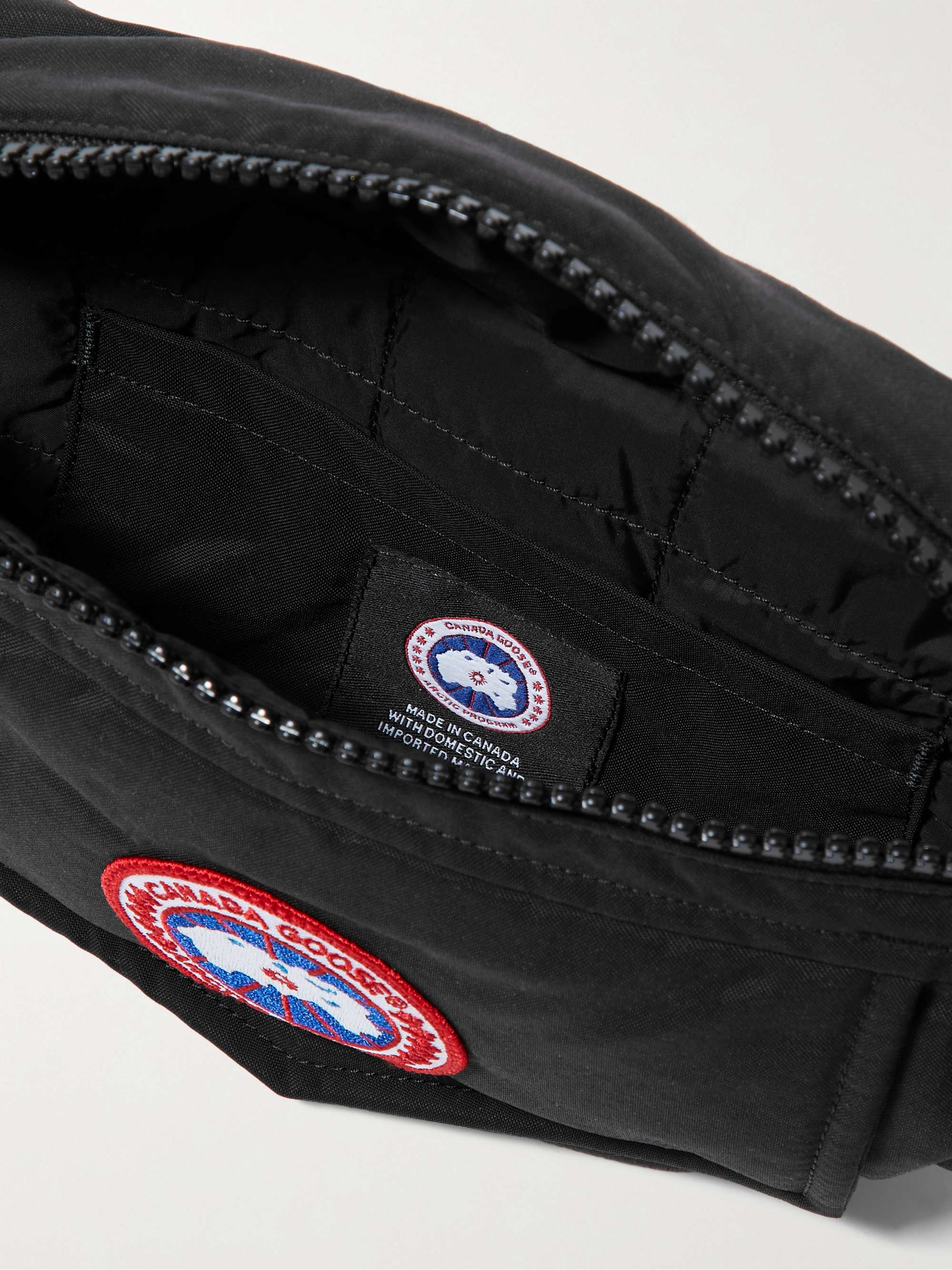 CANADA GOOSE Logo-Appliquéd Webbing-Trimmed Shell Belt Bag