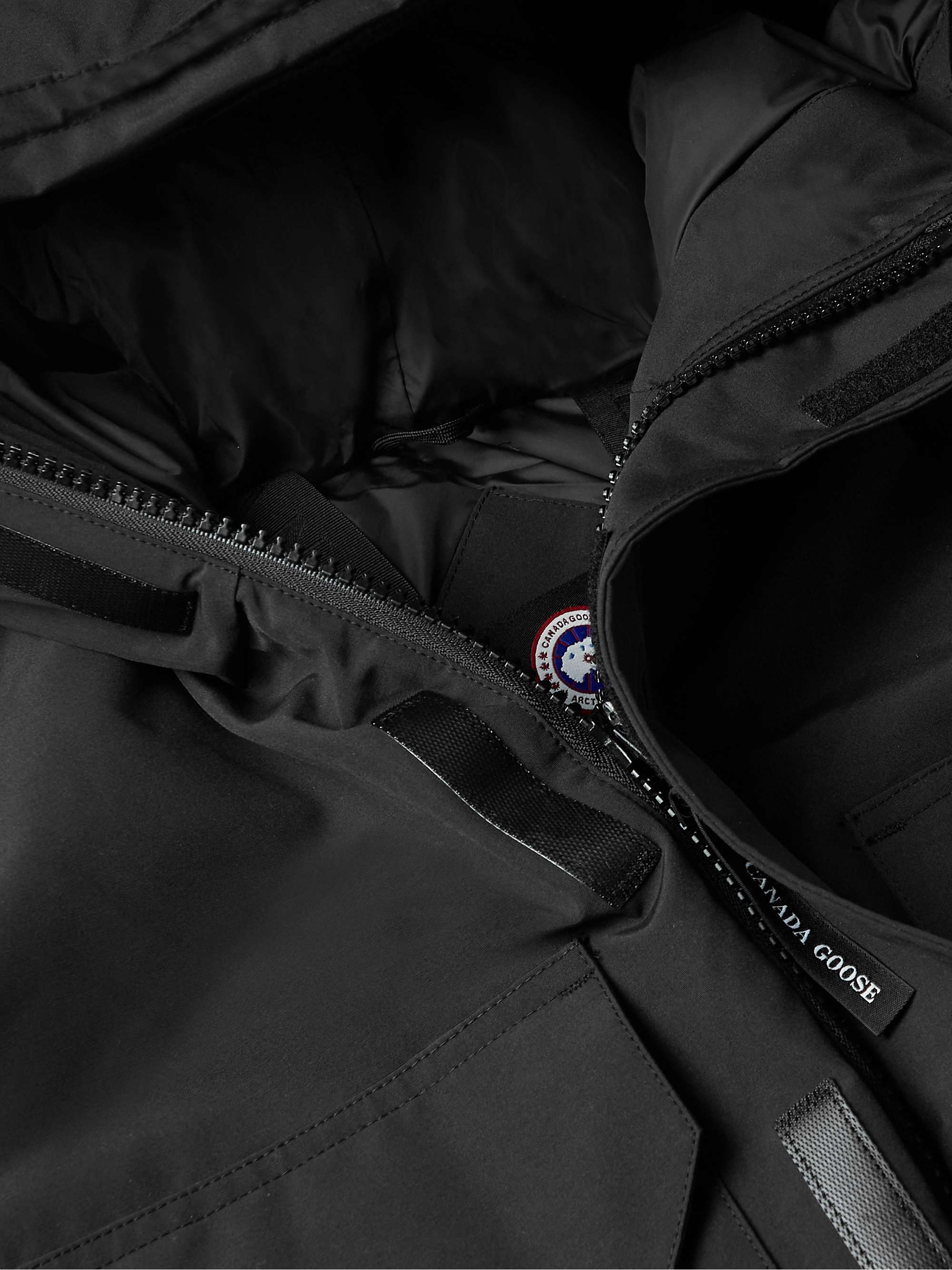CANADA GOOSE Expedition Logo-Appliquéd Arctic Tech® Hooded Down Jacket